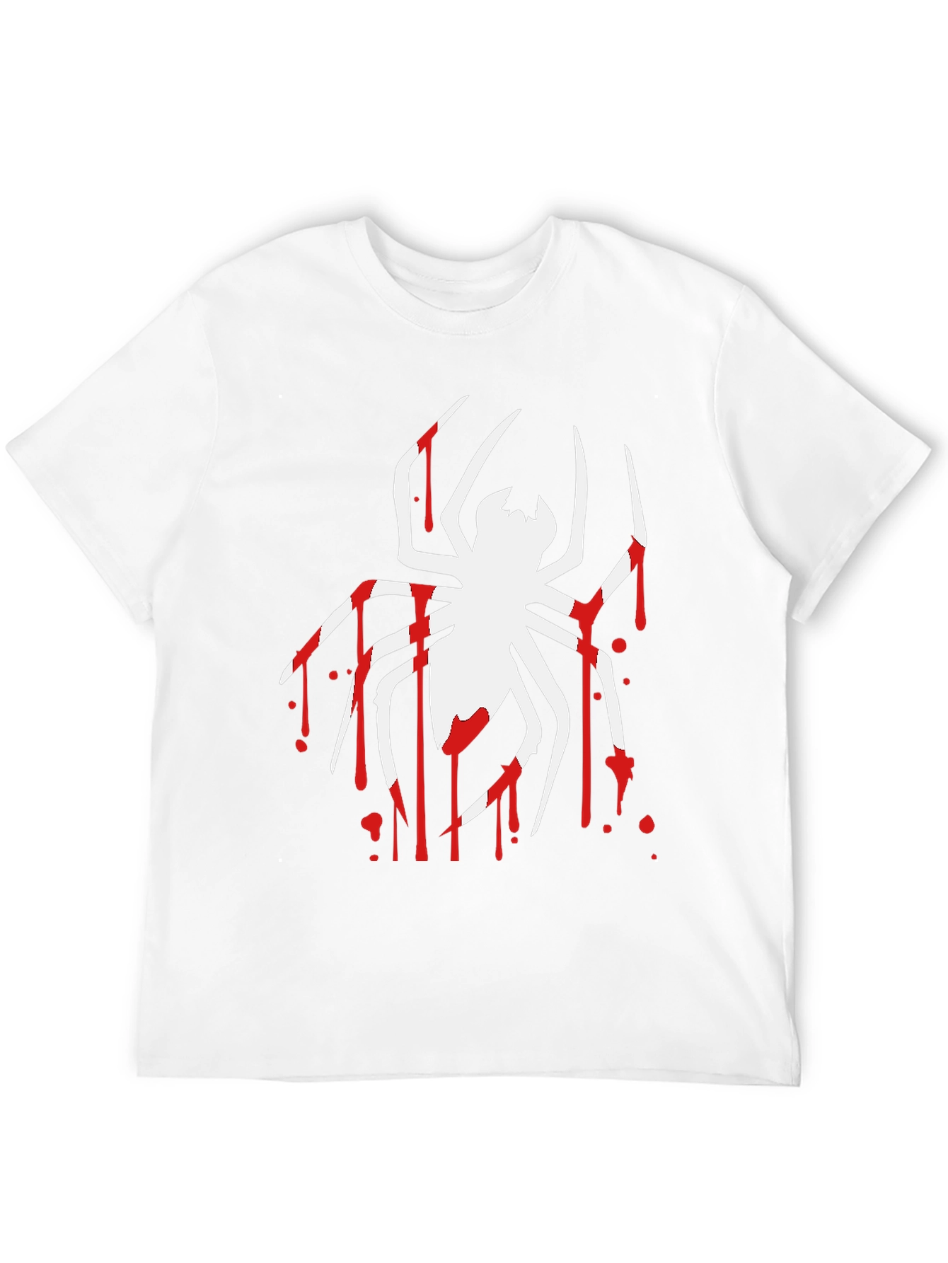 Spider Drip Graphic Tee - Bold Black Cotton T-Shirt