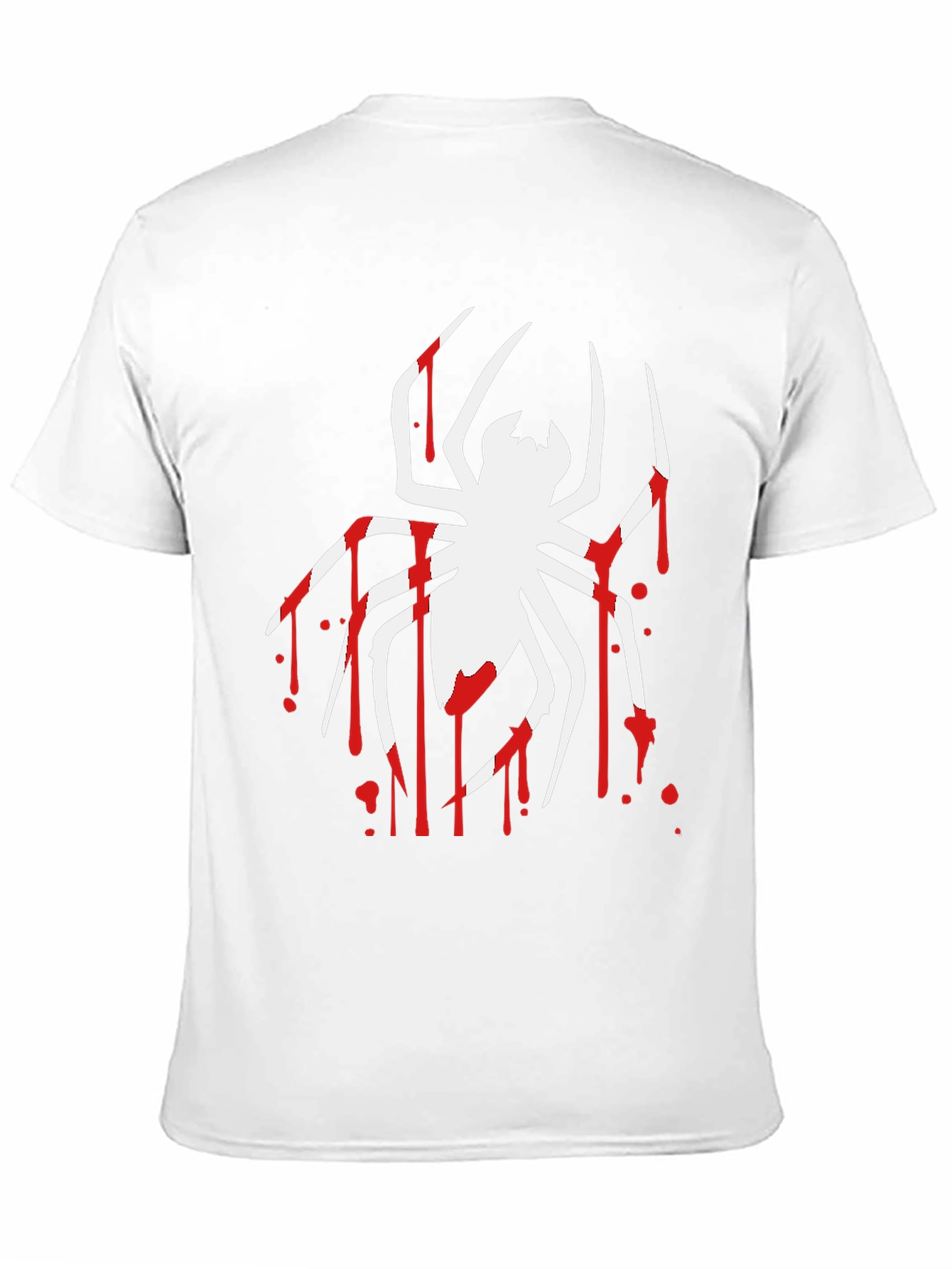 Spider Drip Graphic Tee - Bold Black Cotton T-Shirt