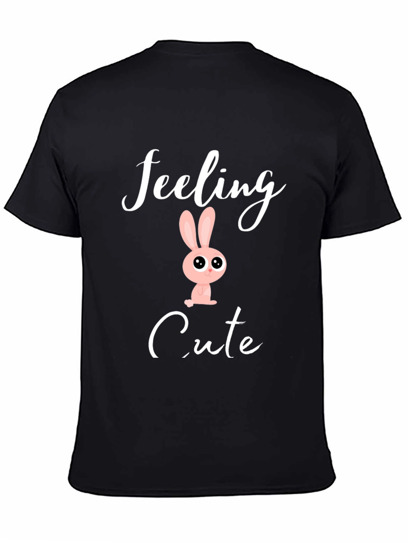 Feeling Cute Bunny T-Shirt - Black