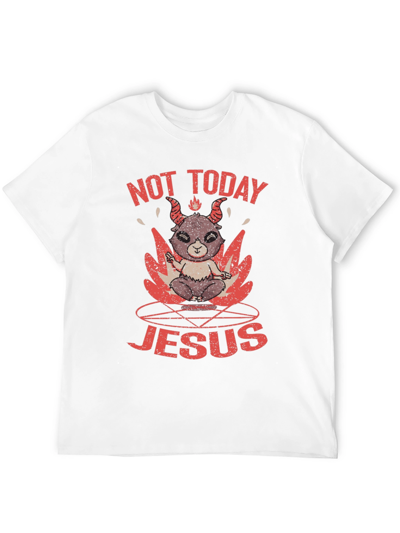 Not Today Jesus Graphic T-Shirt
