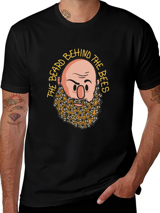 Beard Behind the Bees Graphic Tee - Black