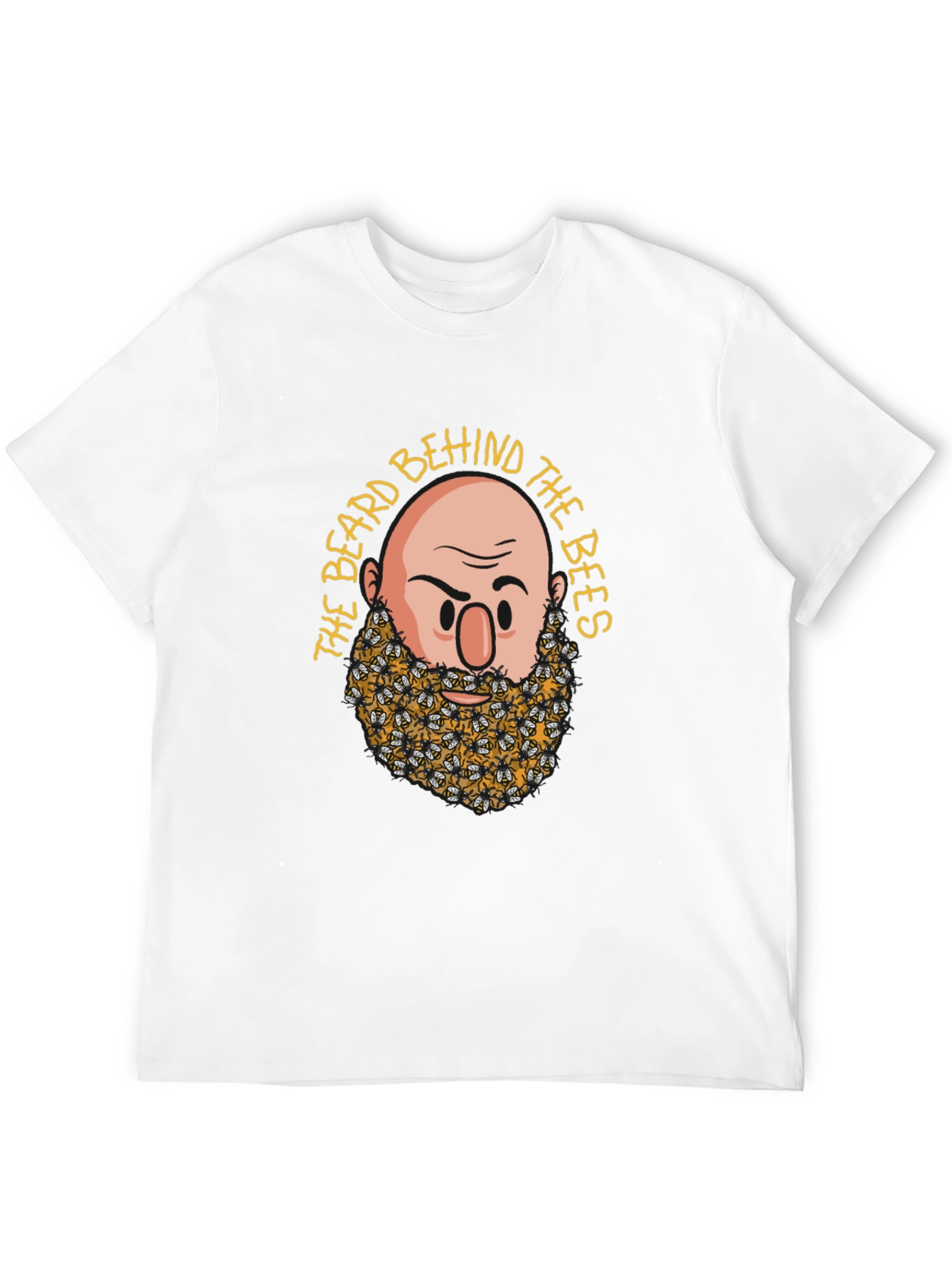 Beard Behind the Bees Graphic Tee - Black