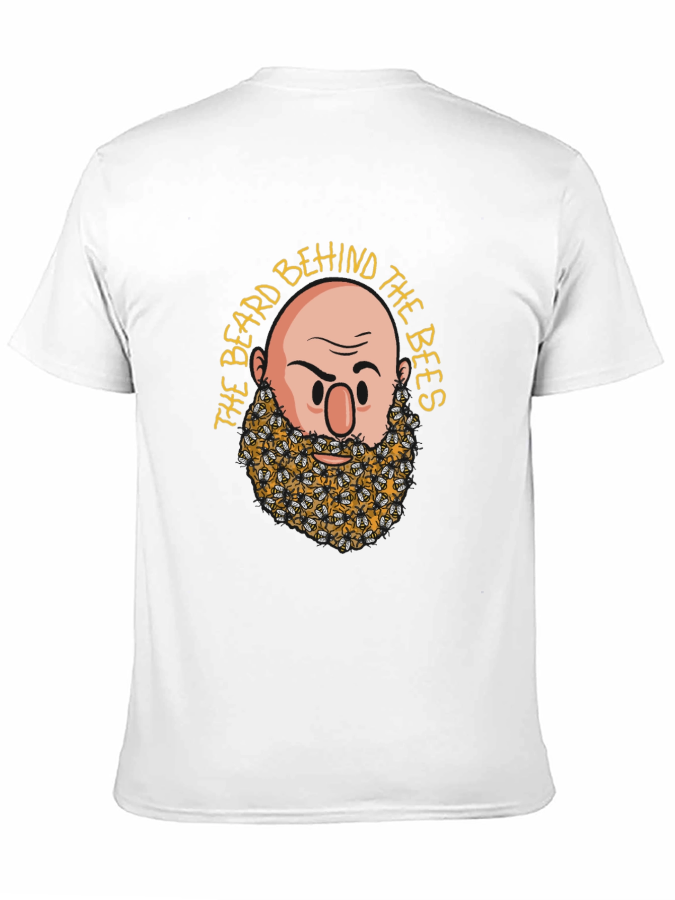 Beard Behind the Bees Graphic Tee - Black