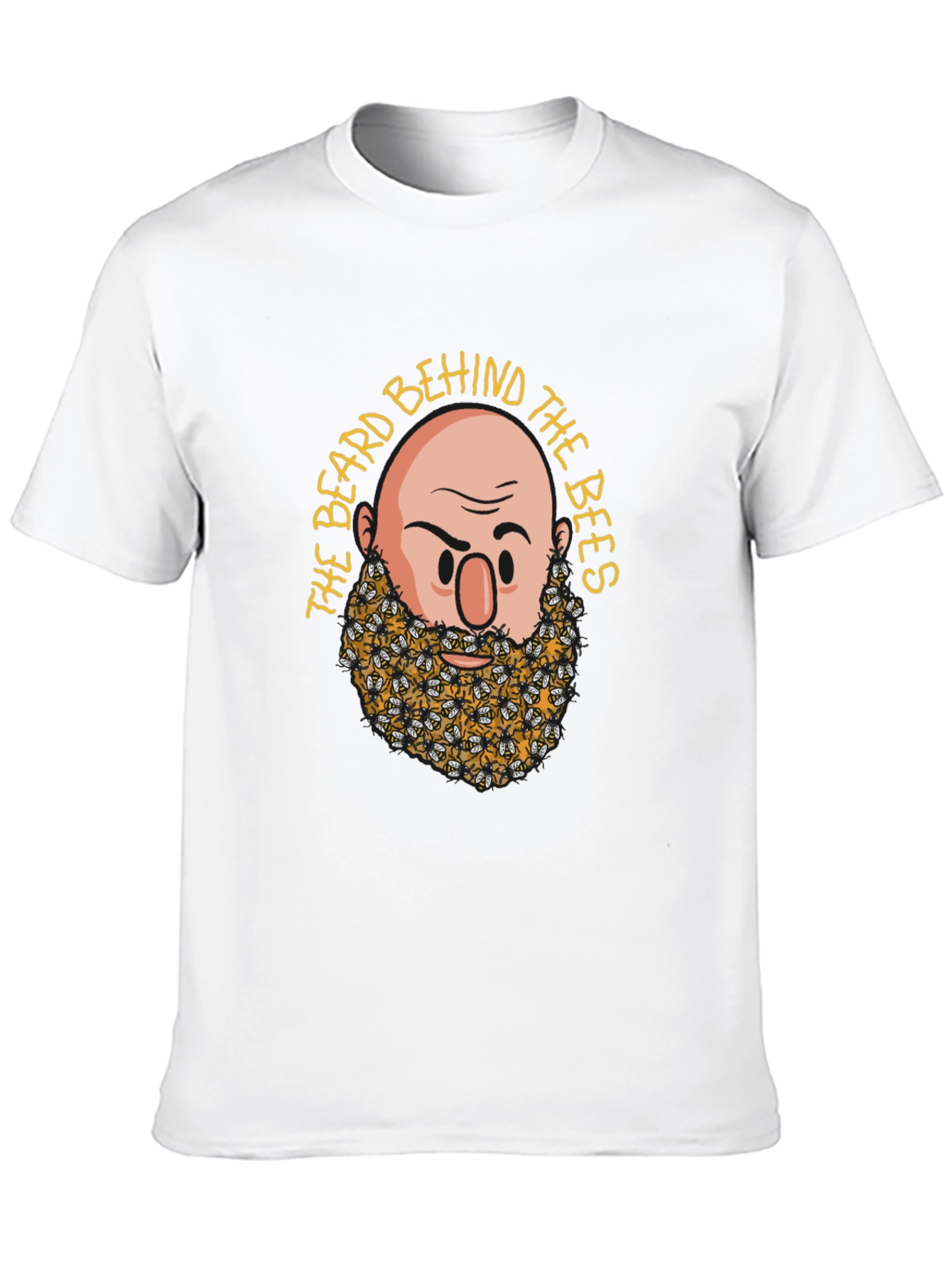 Beard Behind the Bees Graphic Tee - Black