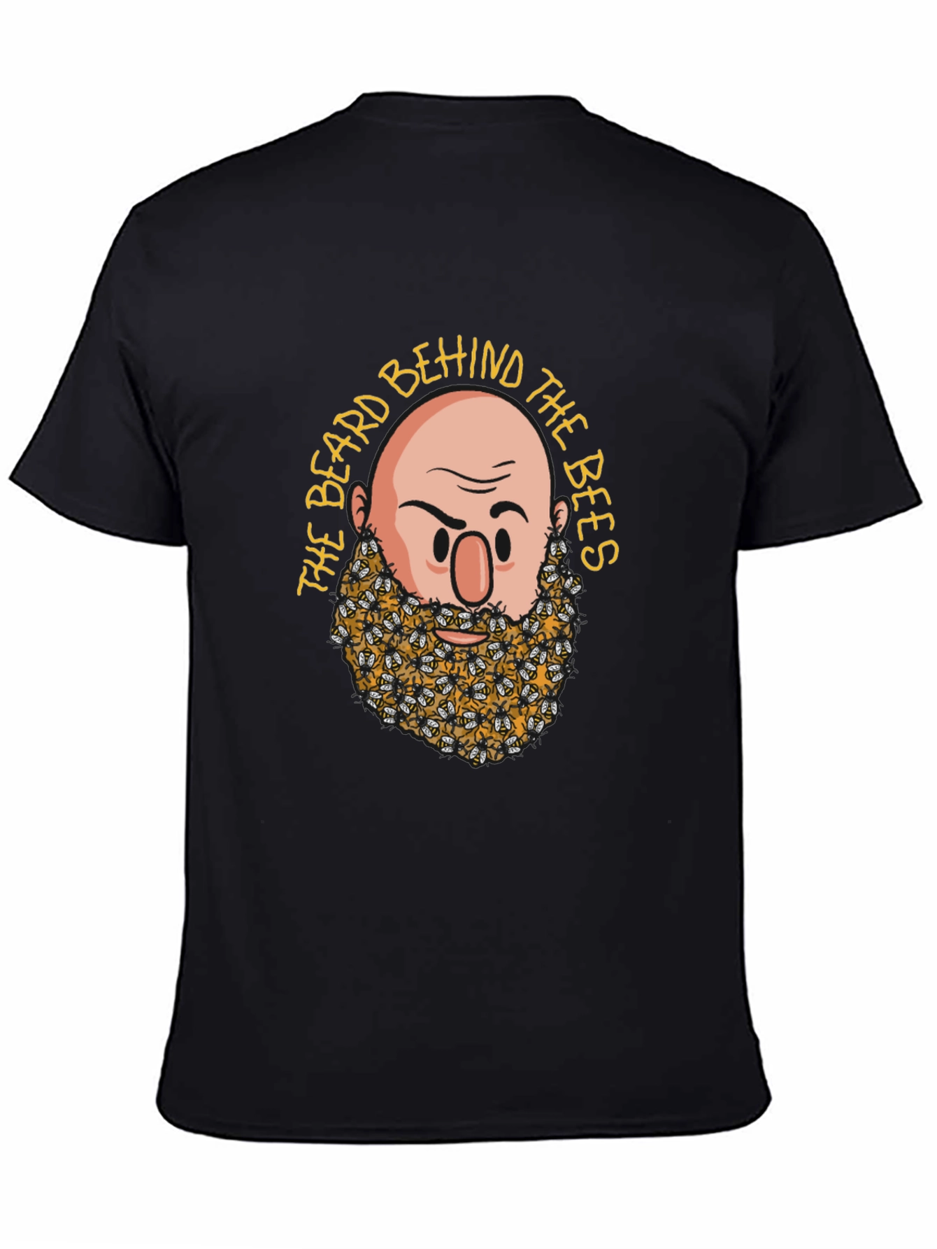 Beard Behind the Bees Graphic Tee - Black