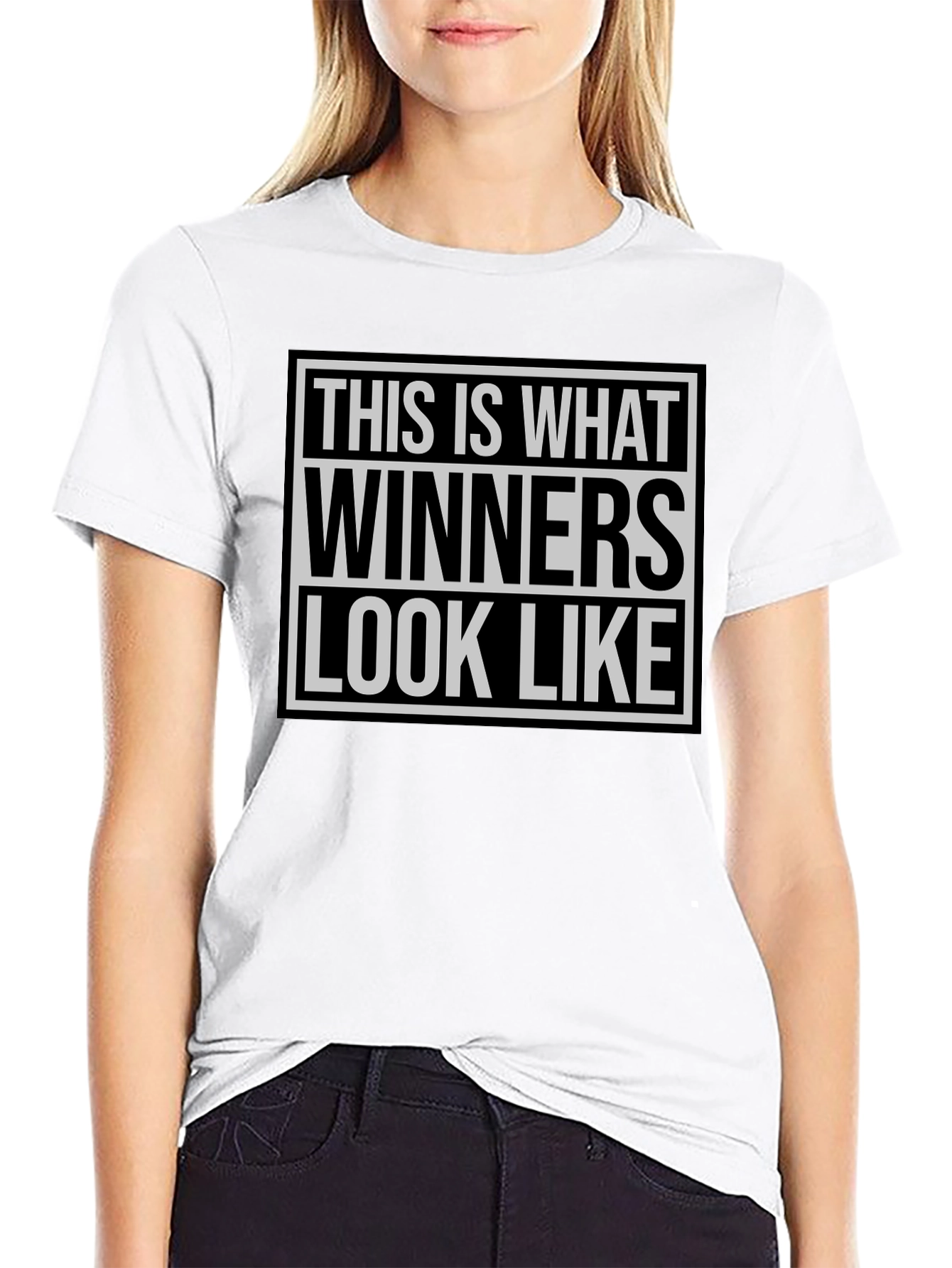 Winners T-Shirt - Black Tee for Success