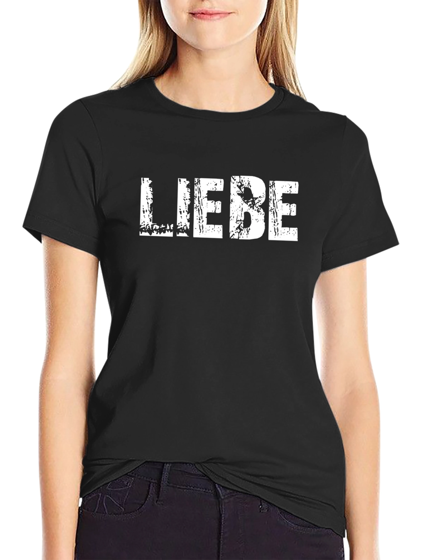 Liebe T-Shirt - Distressed Love Graphic