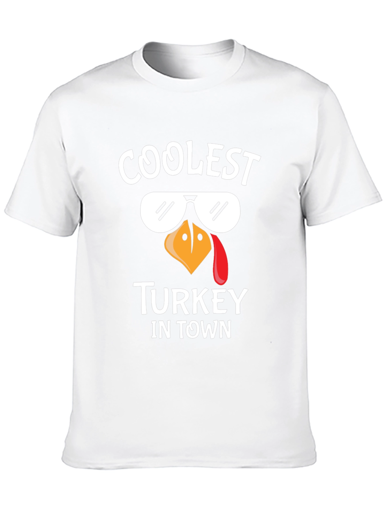 Coolest Turkey in Town Black Graphic Tee