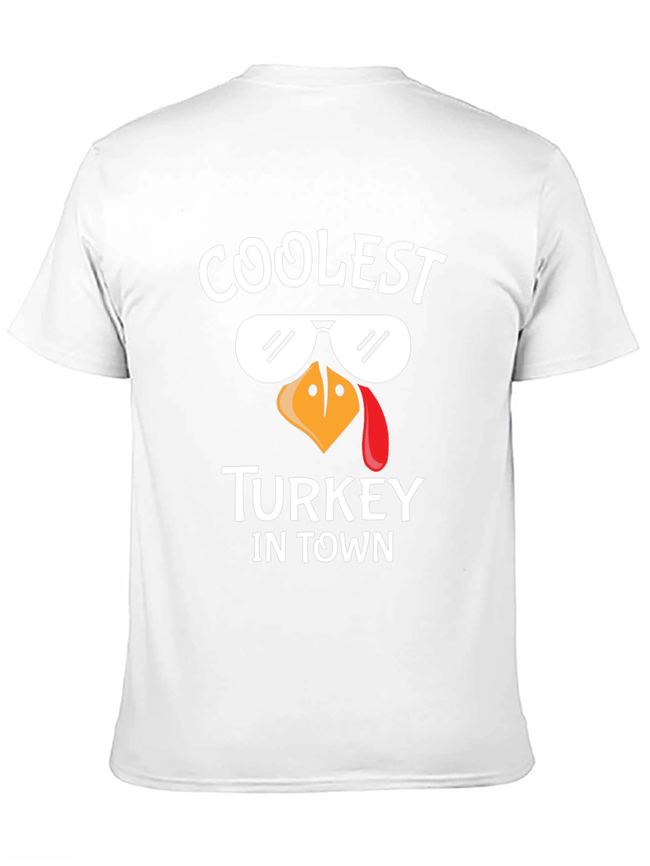 Coolest Turkey in Town Black Graphic Tee