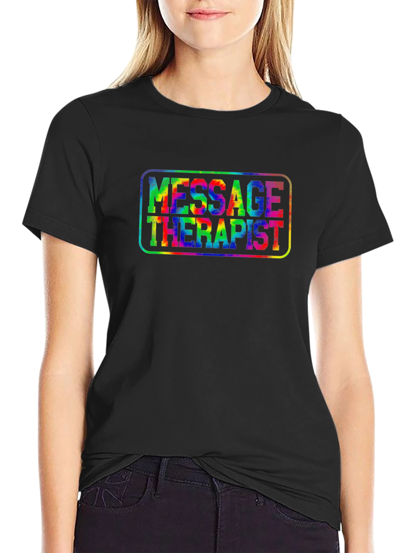 Massage Therapist Tie-Dye T-Shirt