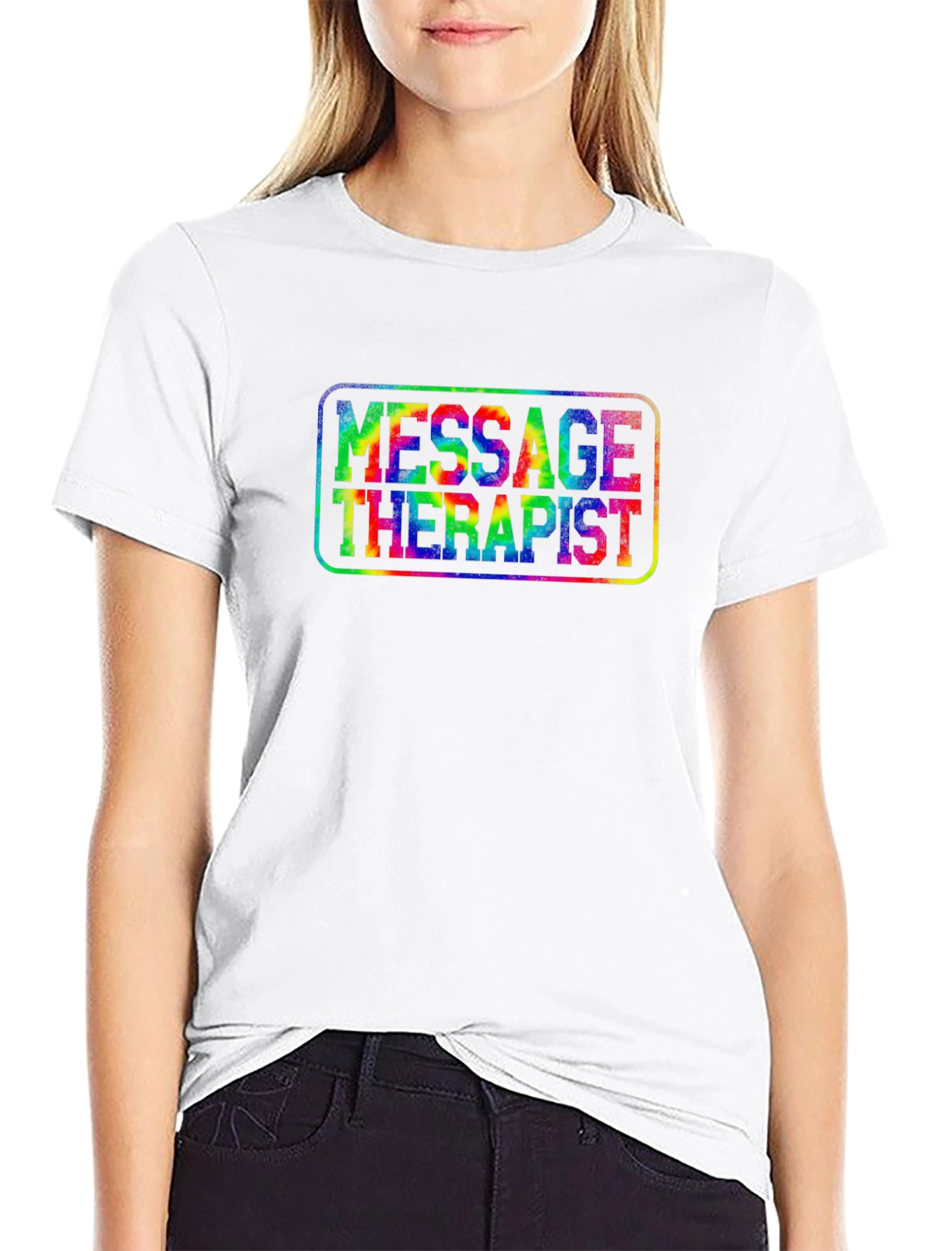 Massage Therapist Tie-Dye T-Shirt