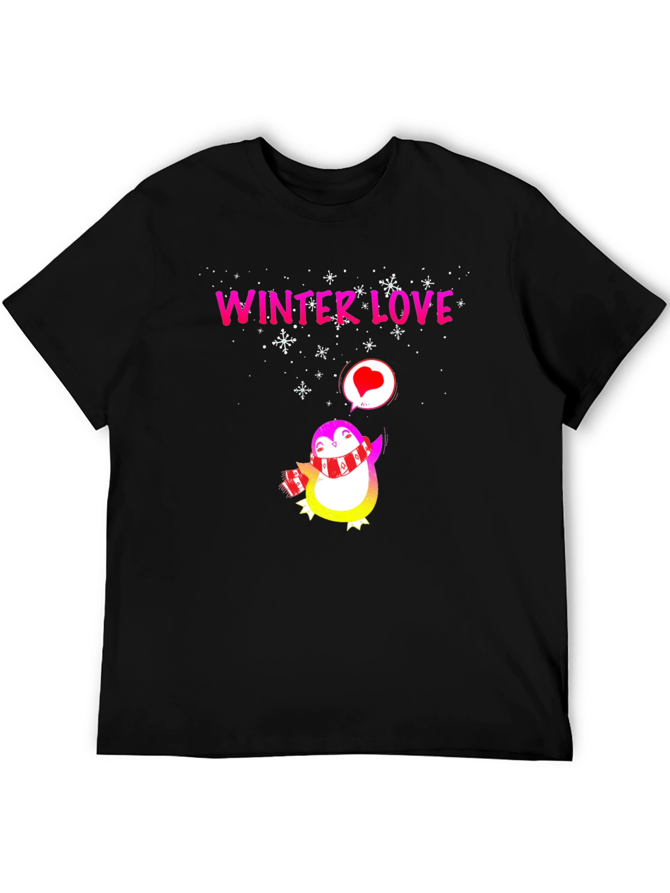 Winter Love Penguin Graphic Tee
