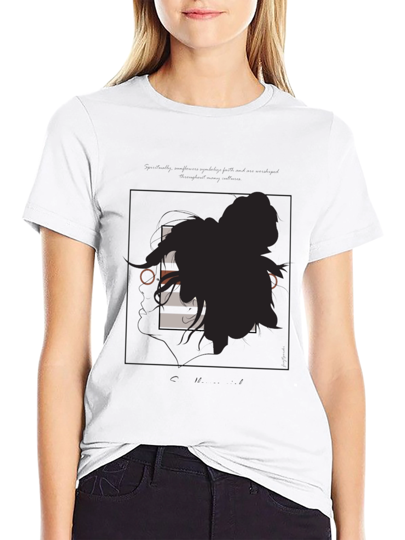 Modern Graphic Tee - Silhouette Art T-Shirt