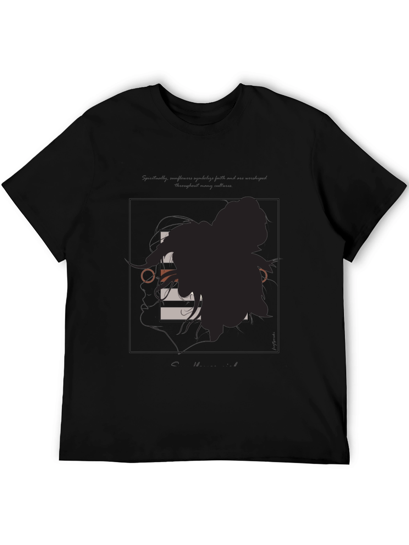 Modern Graphic Tee - Silhouette Art T-Shirt