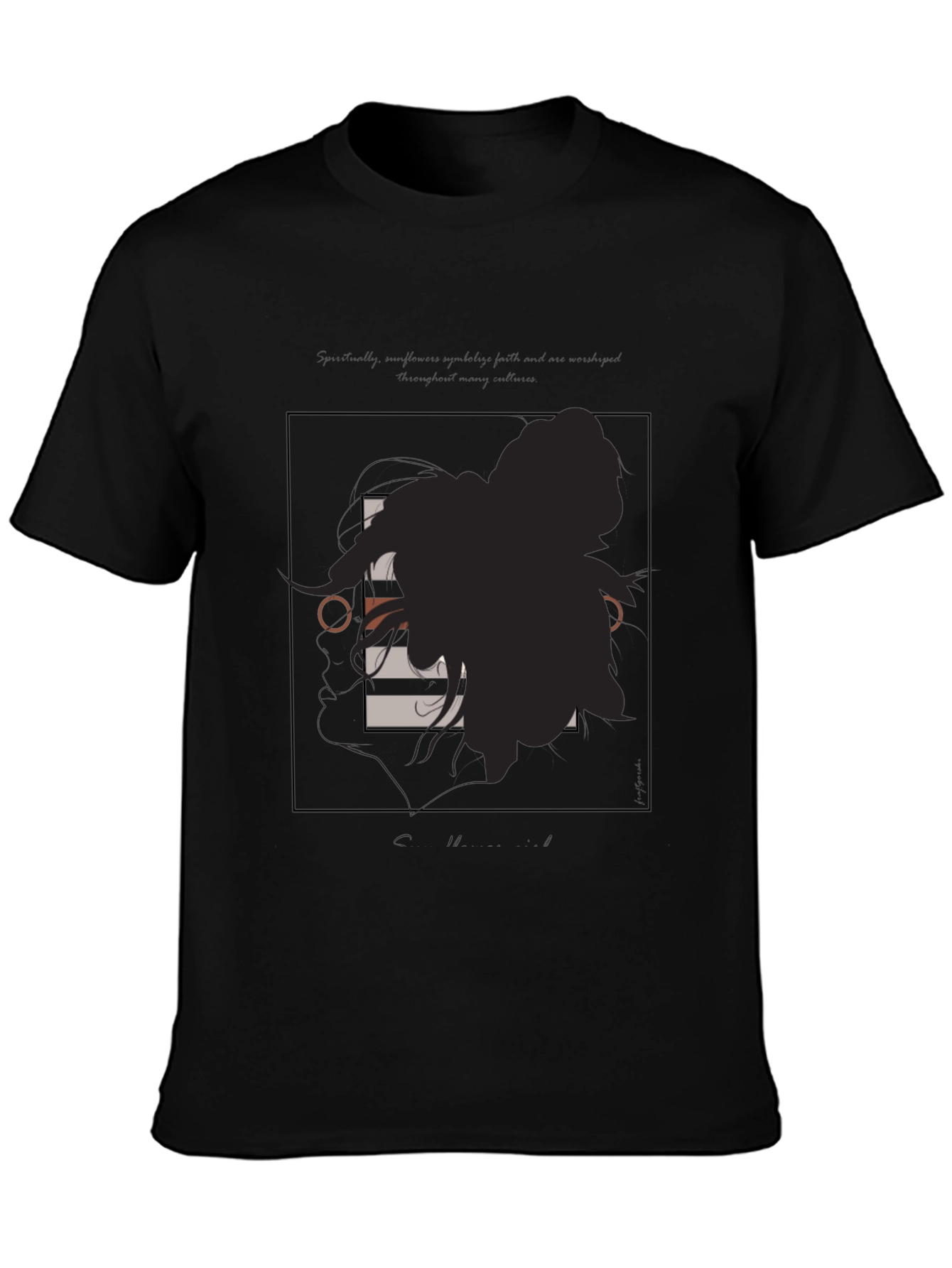 Modern Graphic Tee - Silhouette Art T-Shirt