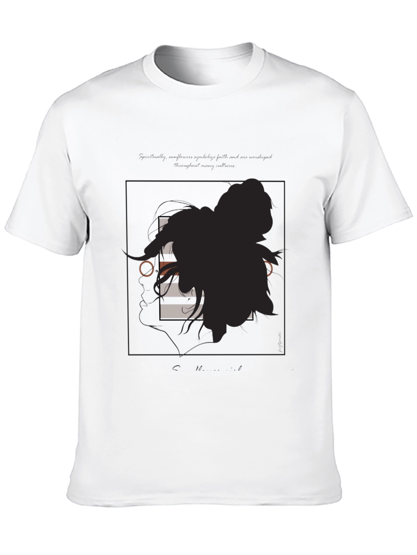 Modern Graphic Tee - Silhouette Art T-Shirt