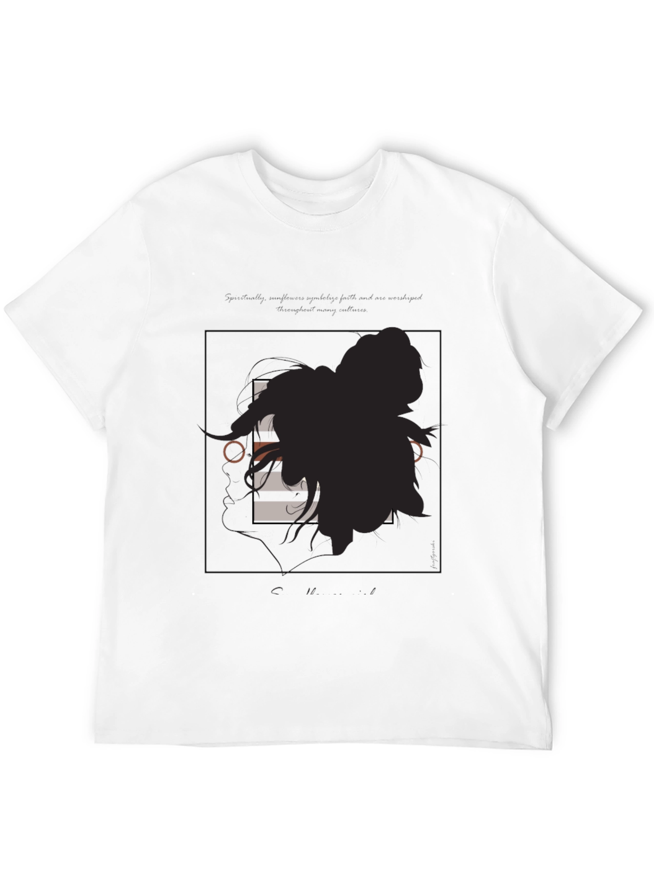 Modern Graphic Tee - Silhouette Art T-Shirt
