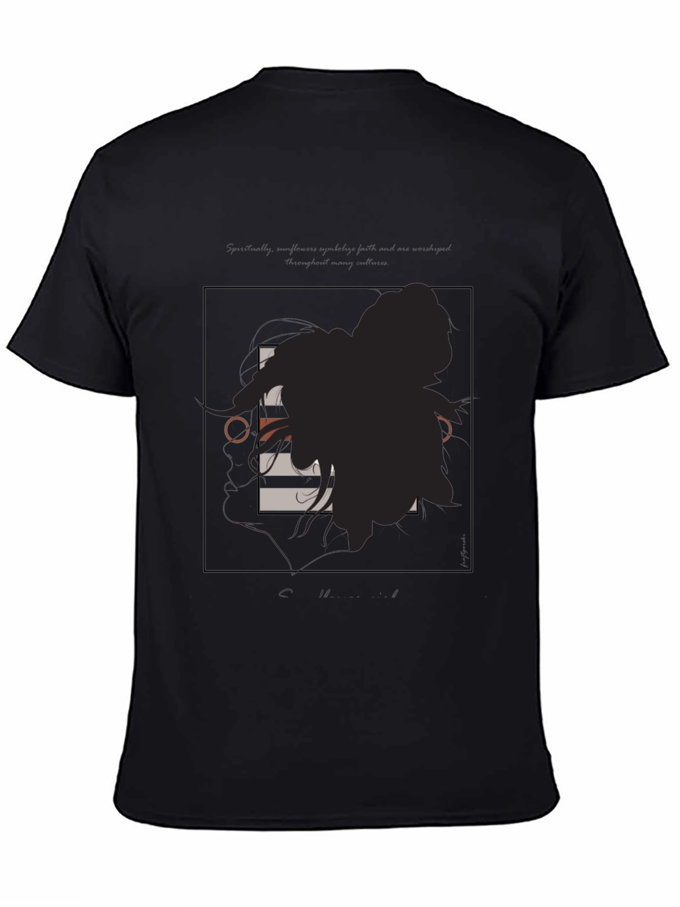 Modern Graphic Tee - Silhouette Art T-Shirt
