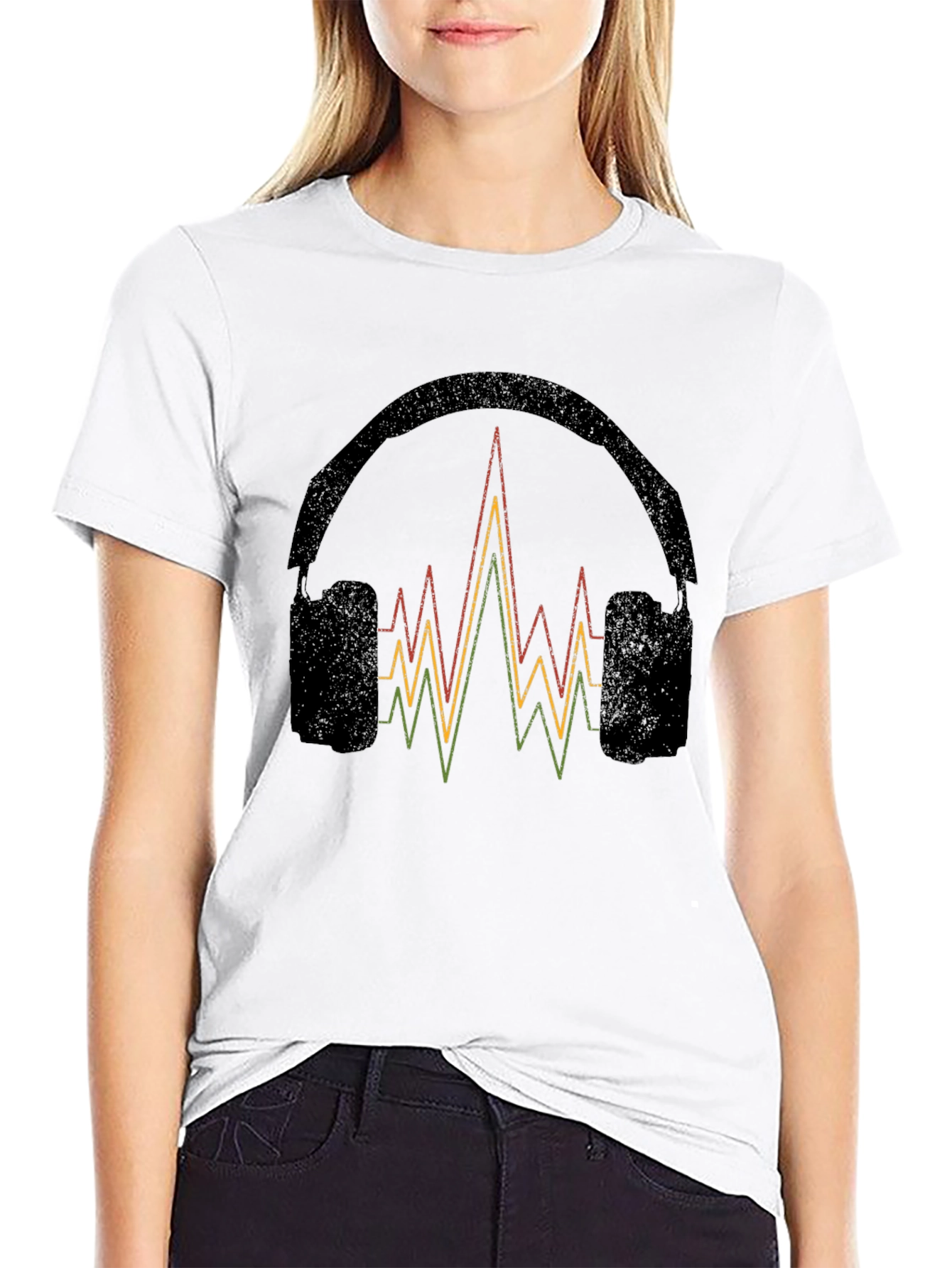 Headphones & Equalizer Graphic T-Shirt