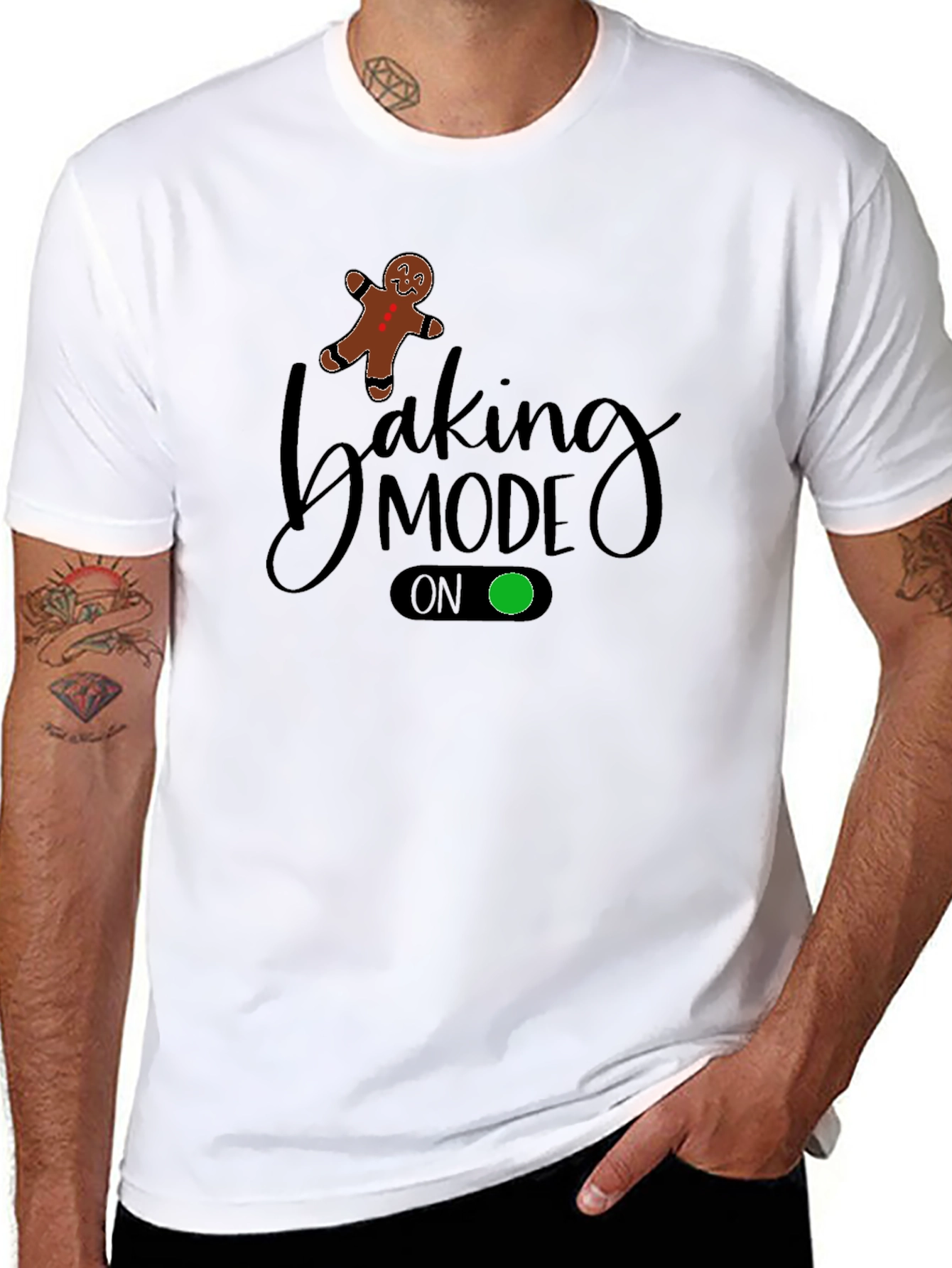 Baking Mode On Black T-Shirt