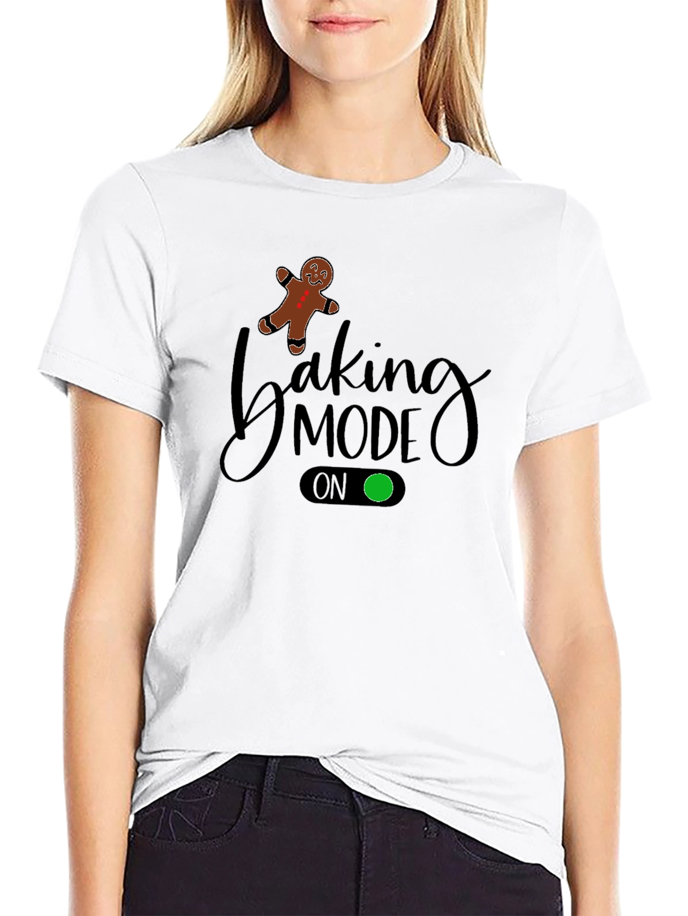 Baking Mode On Black T-Shirt