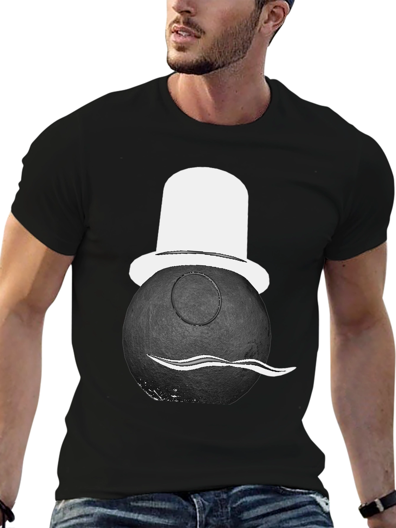 Bomb with Hat Graphic Tee - Novelty Shirt