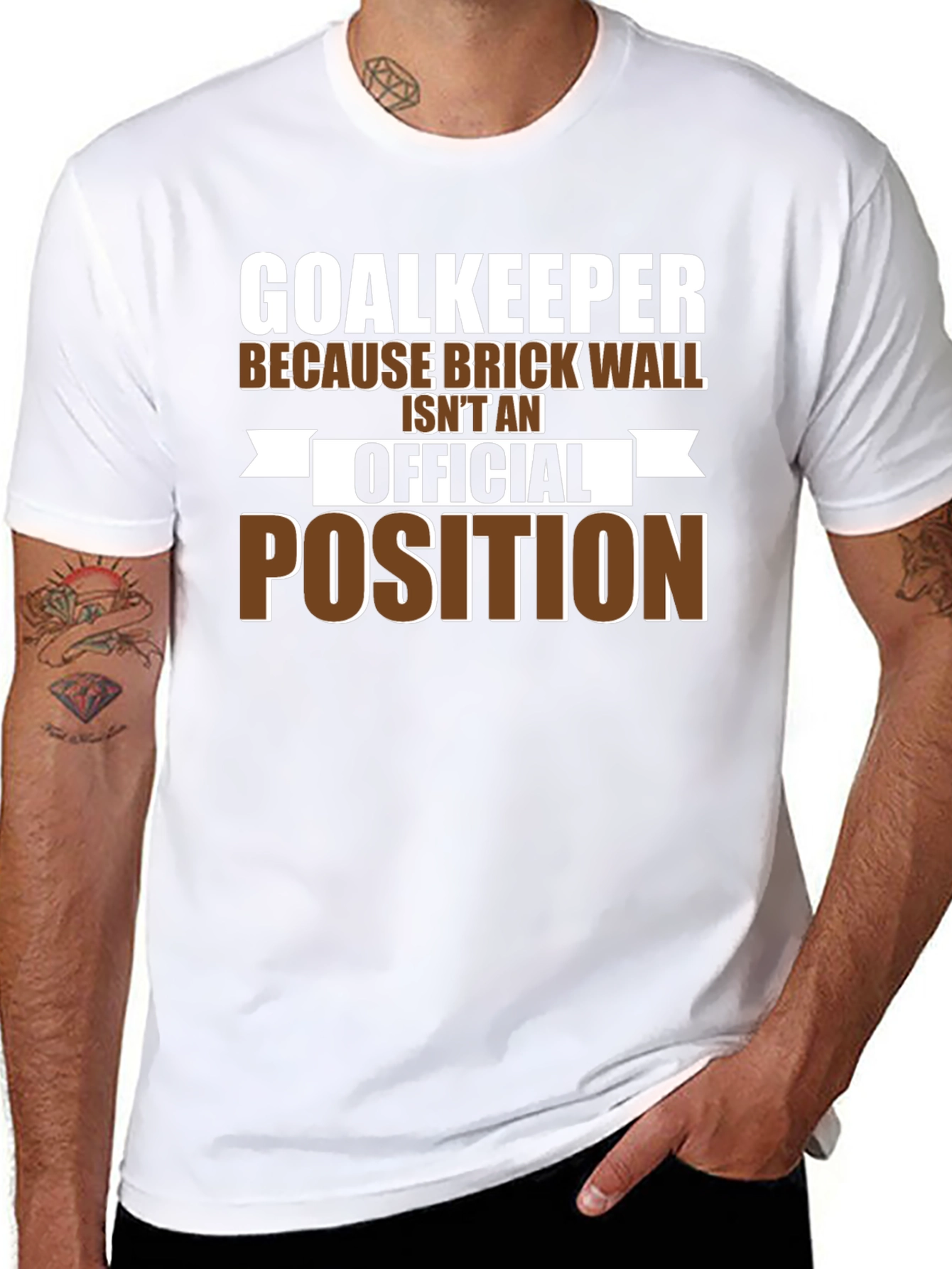 Goalkeeper Brick Wall T-Shirt - Funny Soccer Tee