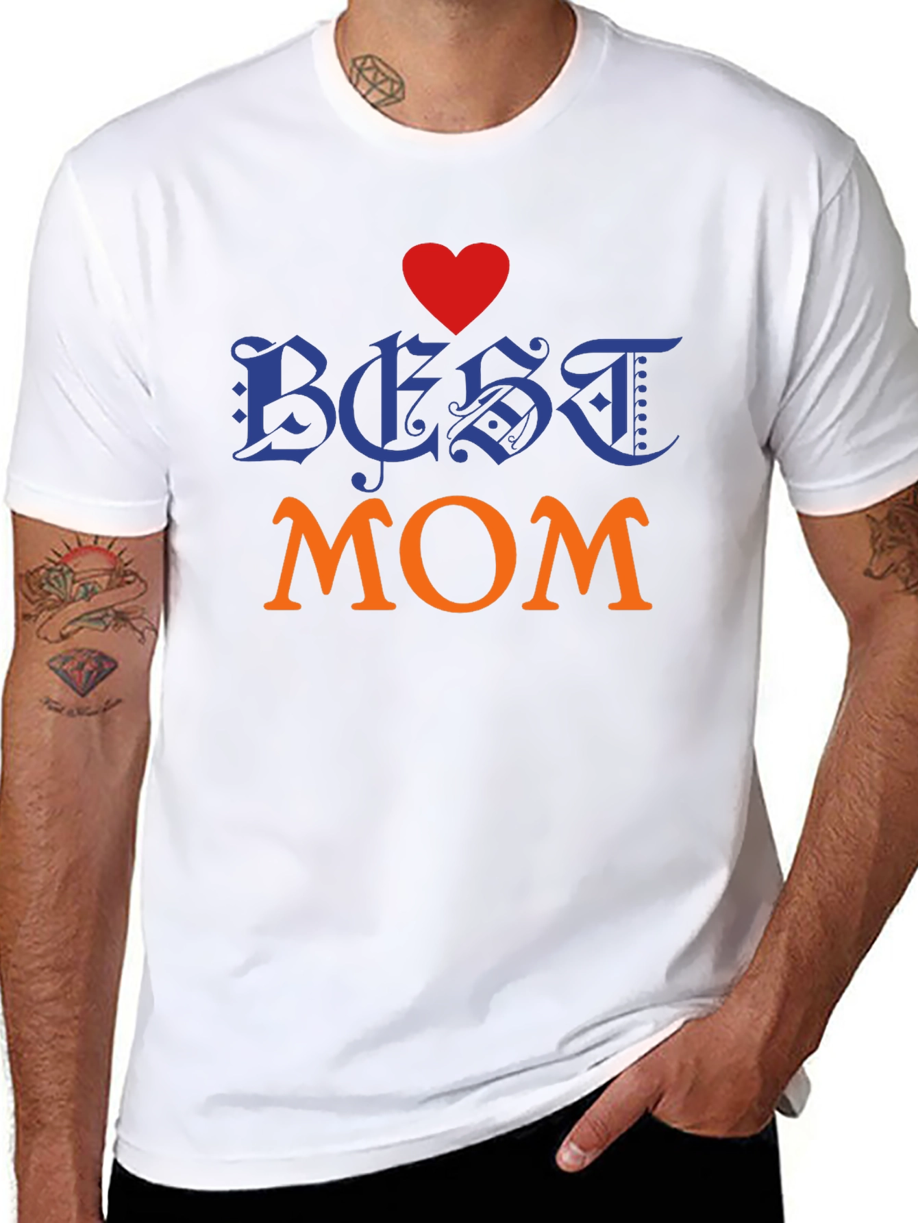Best Mom T-Shirt - Heart Design