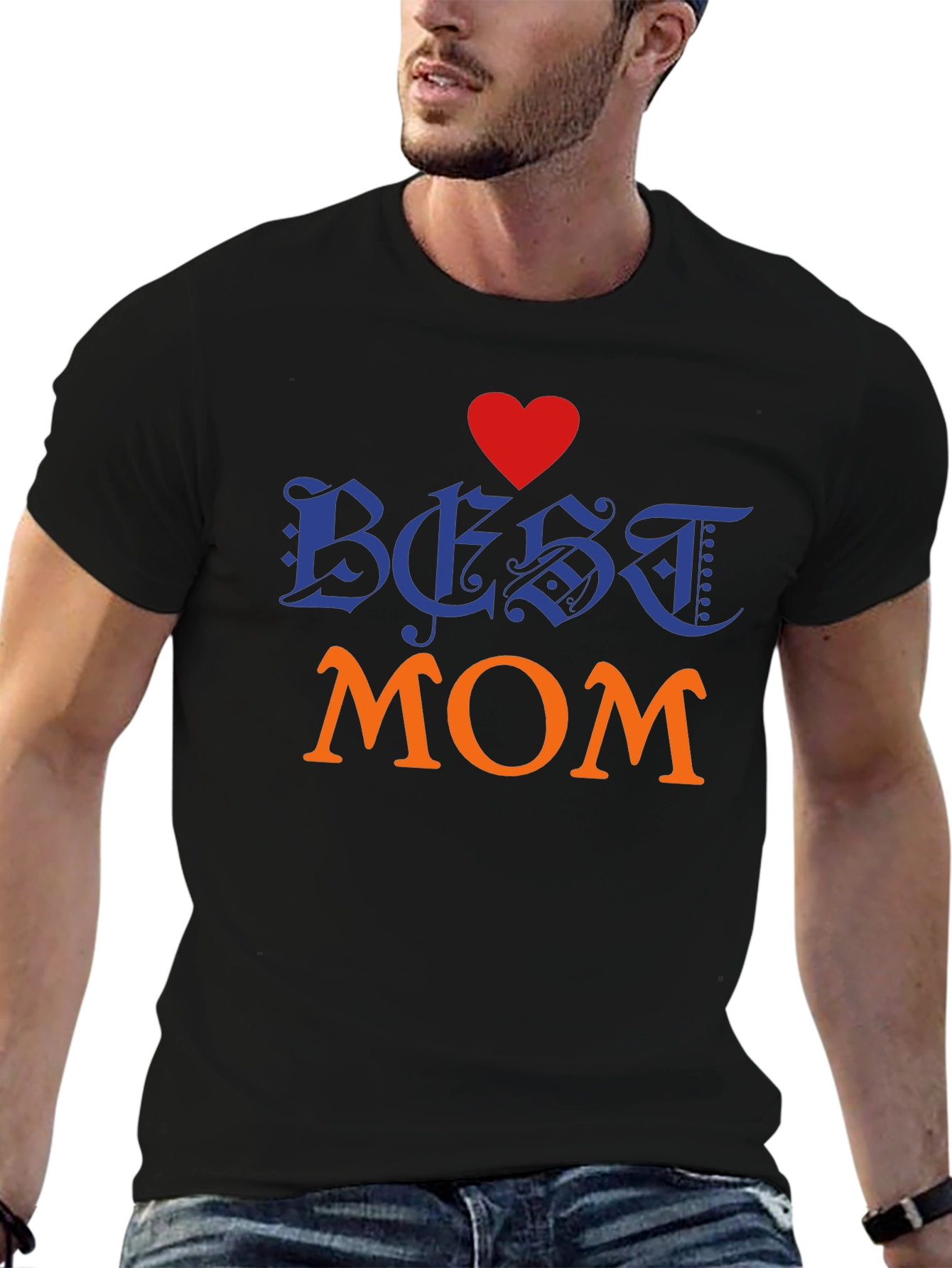 Best Mom T-Shirt - Heart Design