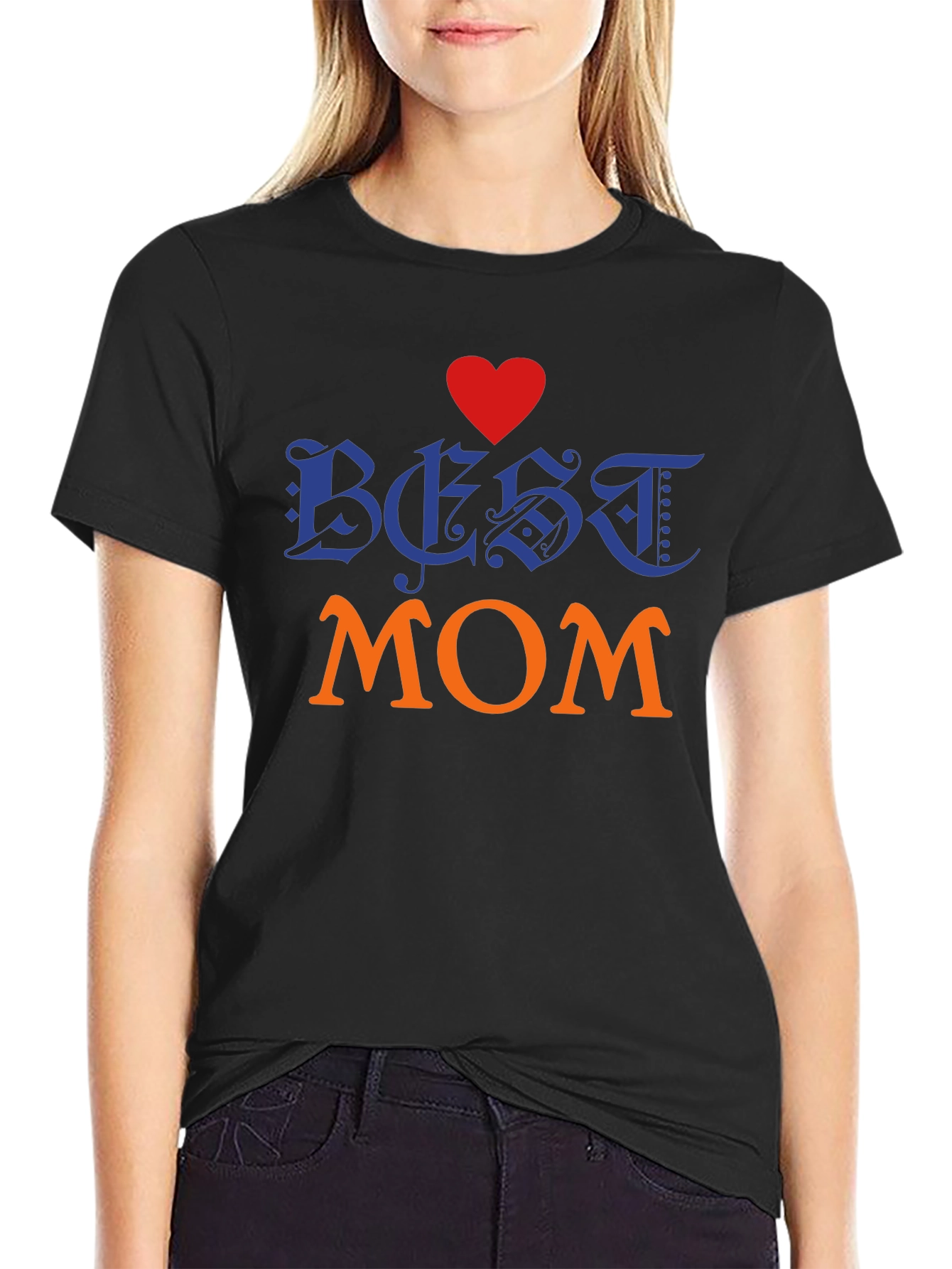 Best Mom T-Shirt - Heart Design