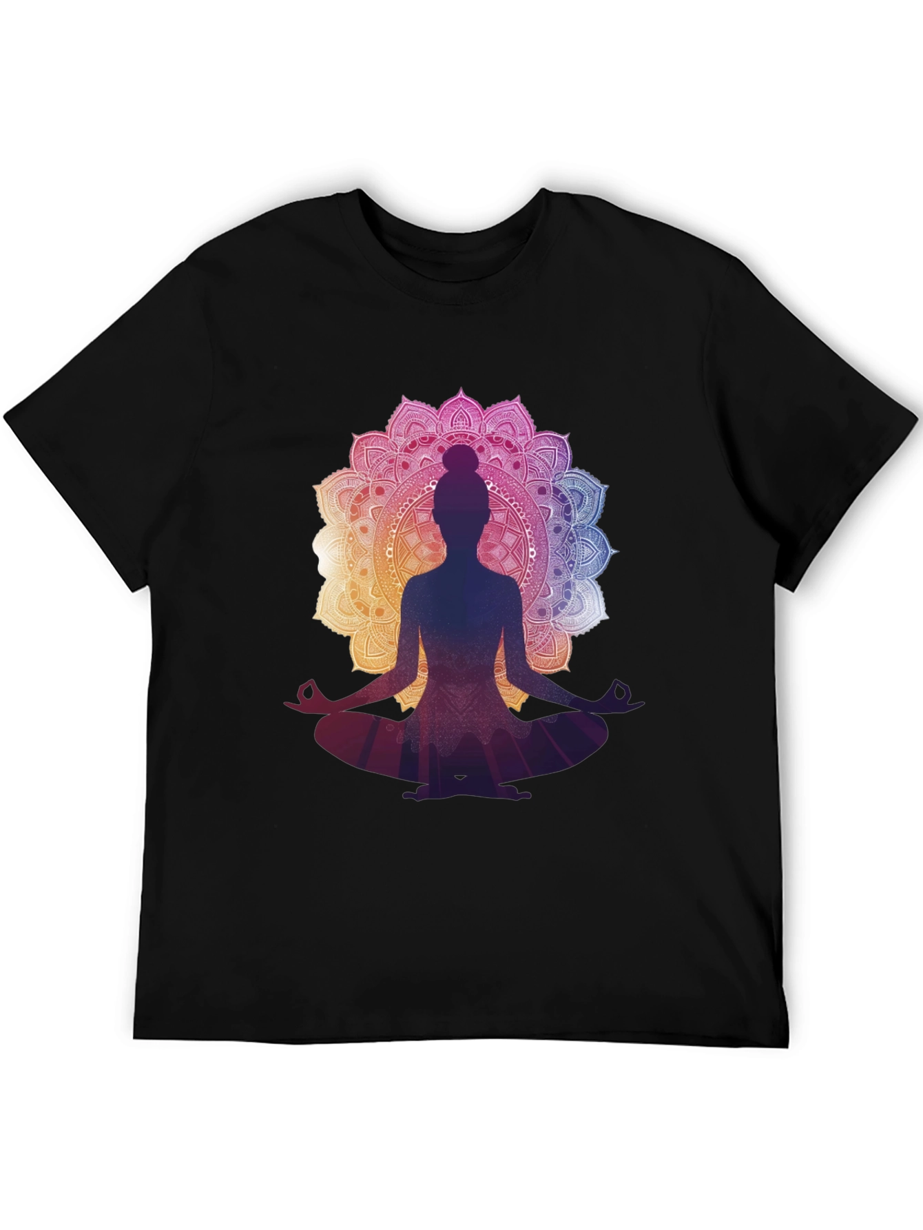 Yoga Mandala Graphic Tee - Meditation T-Shirt