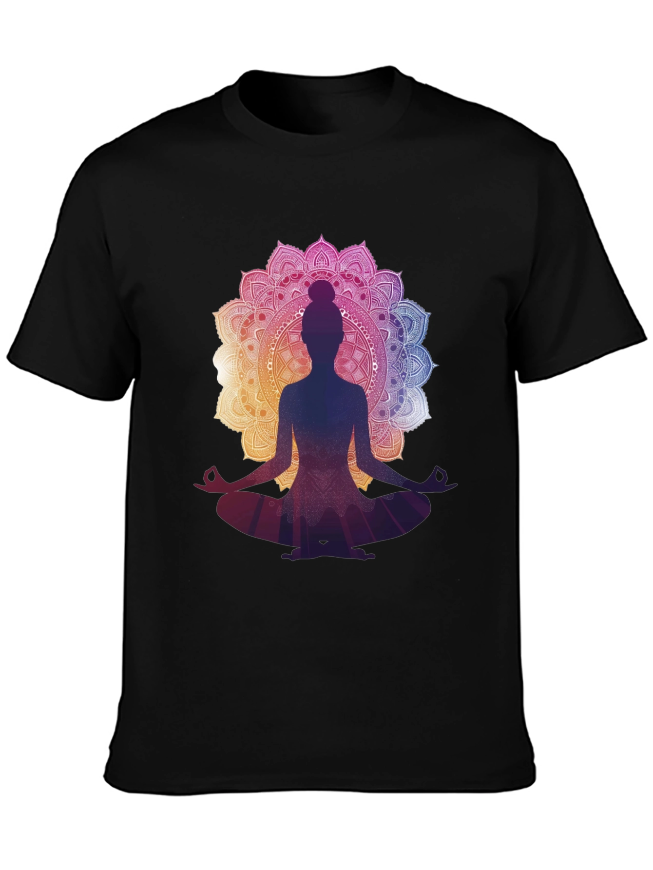 Yoga Mandala Graphic Tee - Meditation T-Shirt