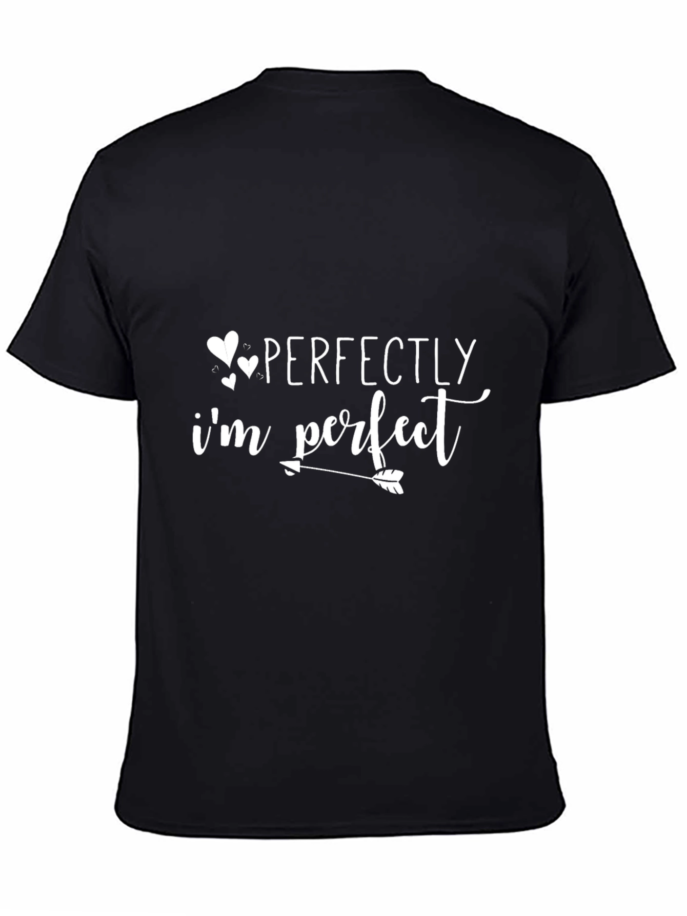 Perfectly Imperfect Graphic Tee - Black