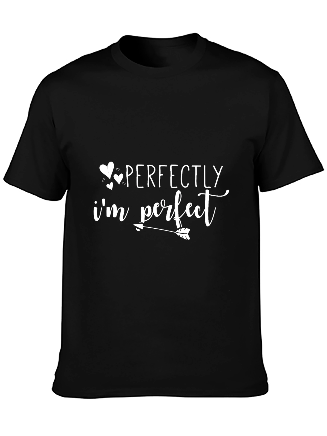 Perfectly Imperfect Graphic Tee - Black