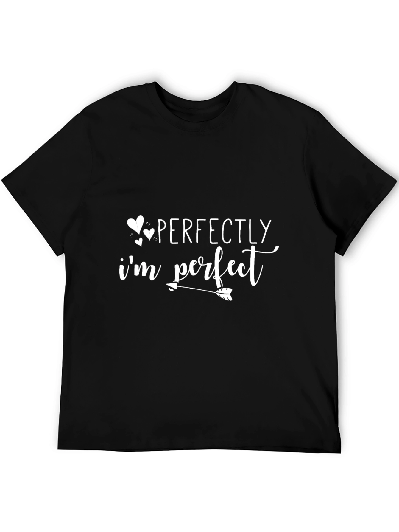 Perfectly Imperfect Graphic Tee - Black