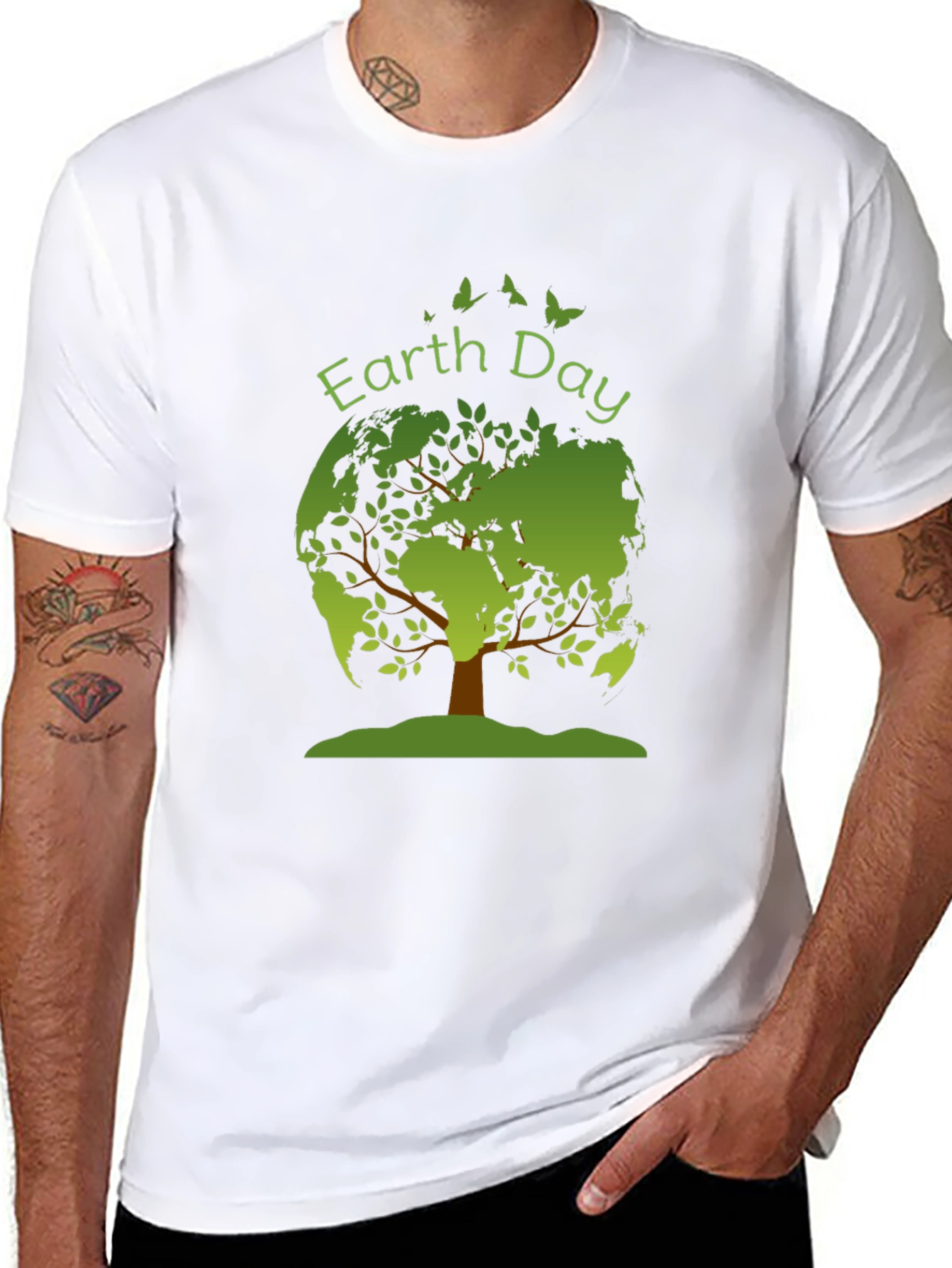 Earth Day T-Shirt - Tree Graphic - Eco Friendly
