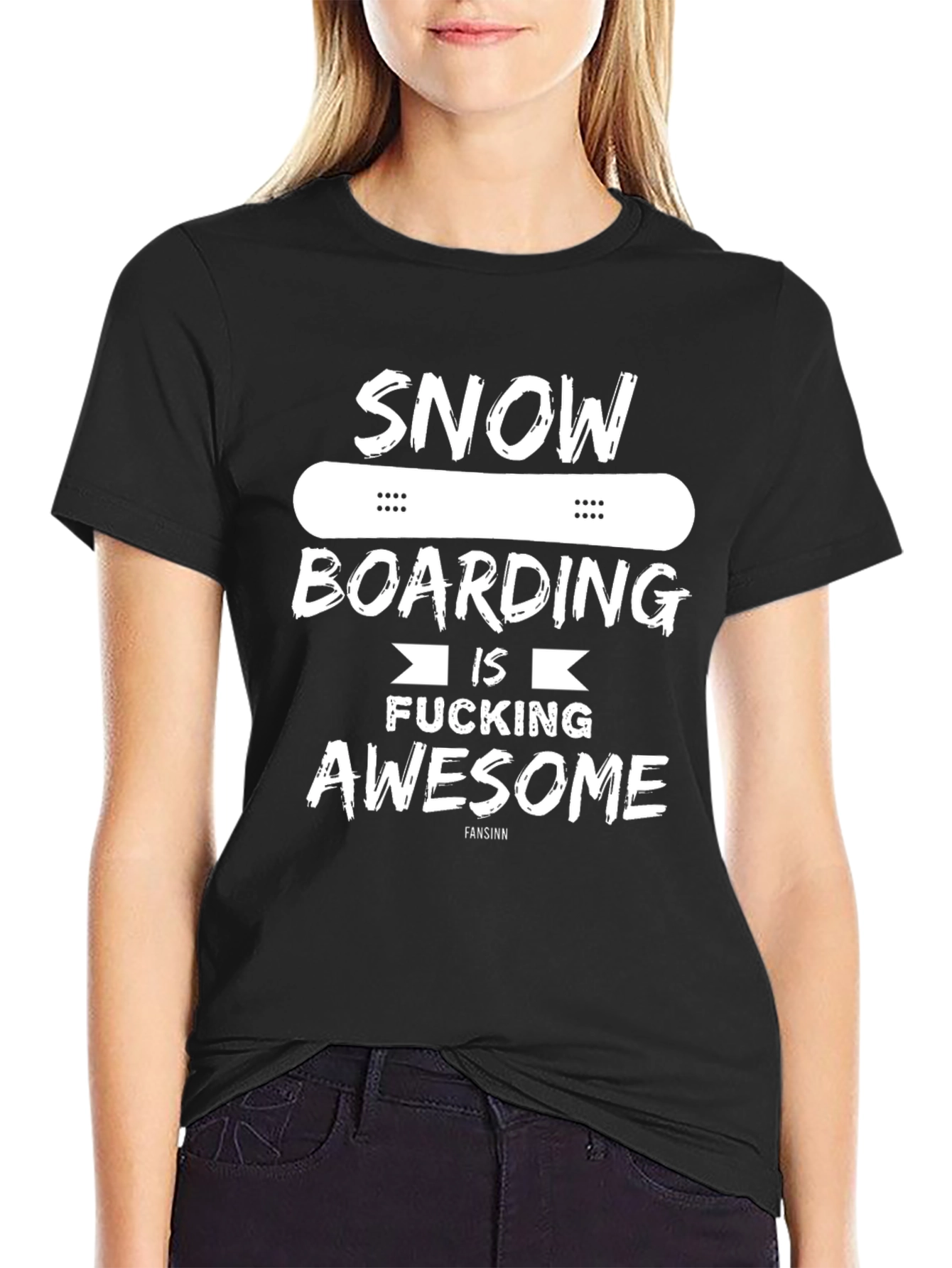 Snowboarding is Awesome Graphic Tee