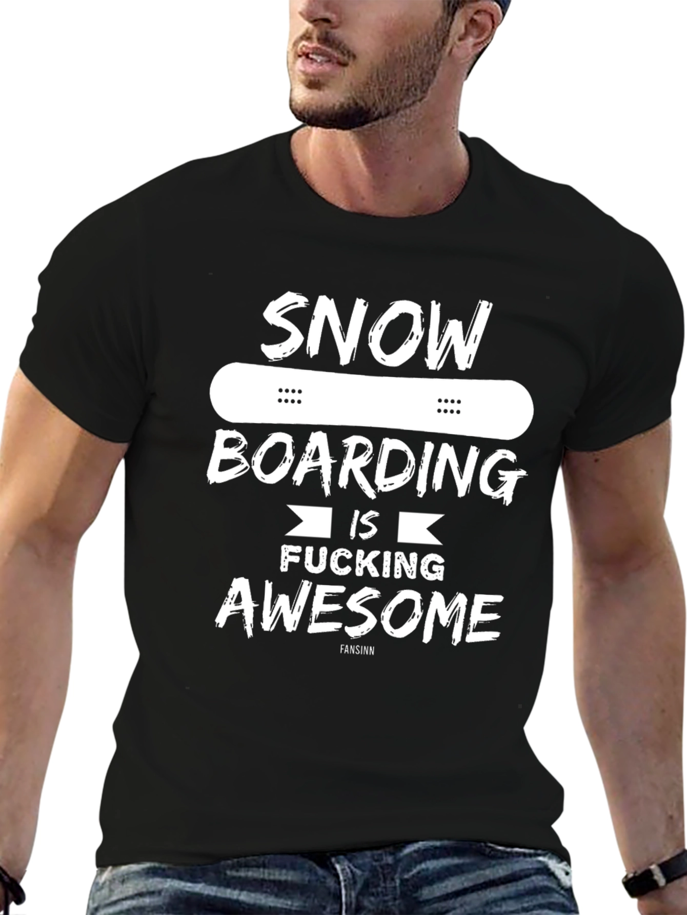 Snowboarding is Awesome Graphic Tee