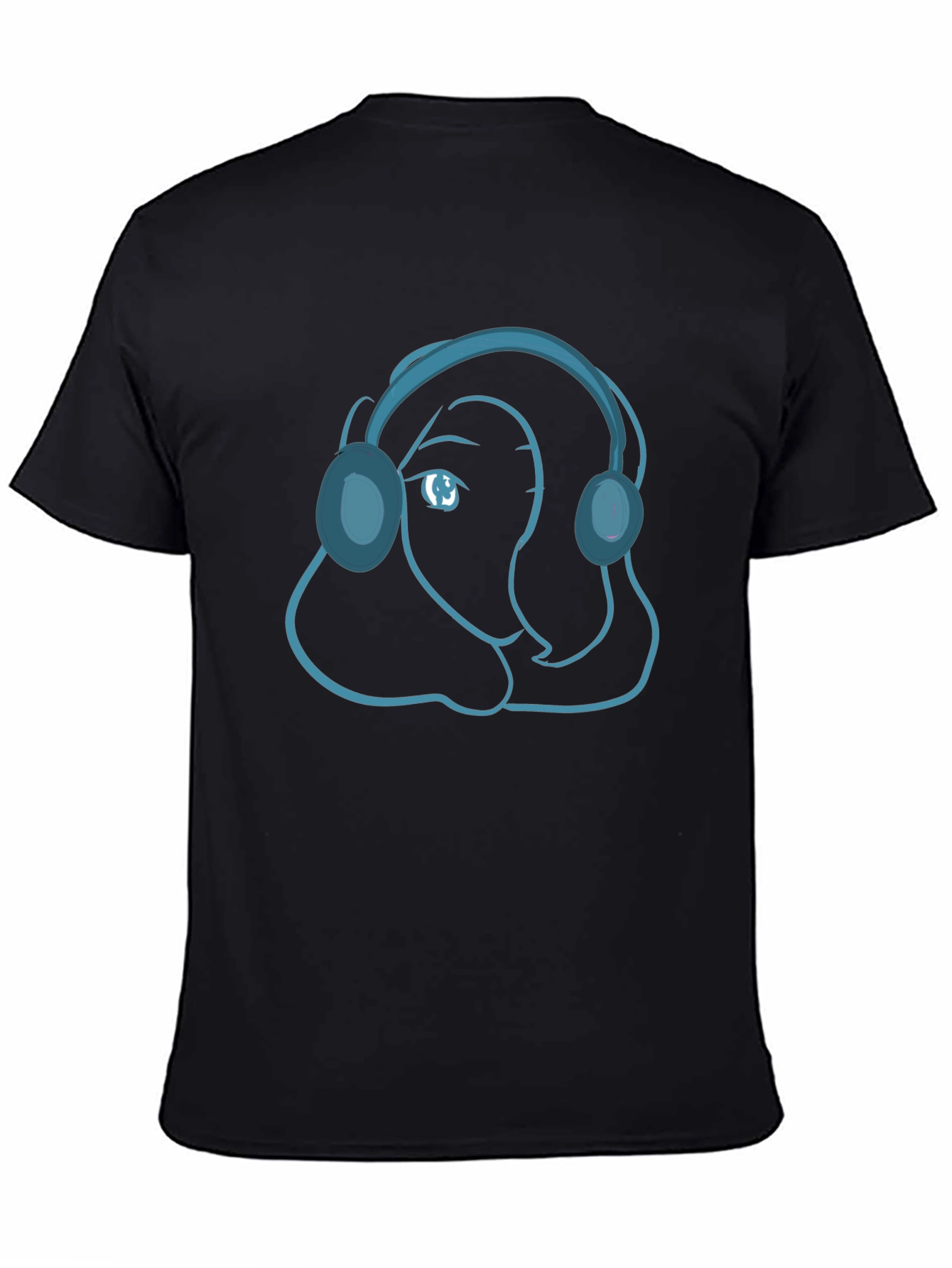 Cool Cartoon Headphone T-Shirt