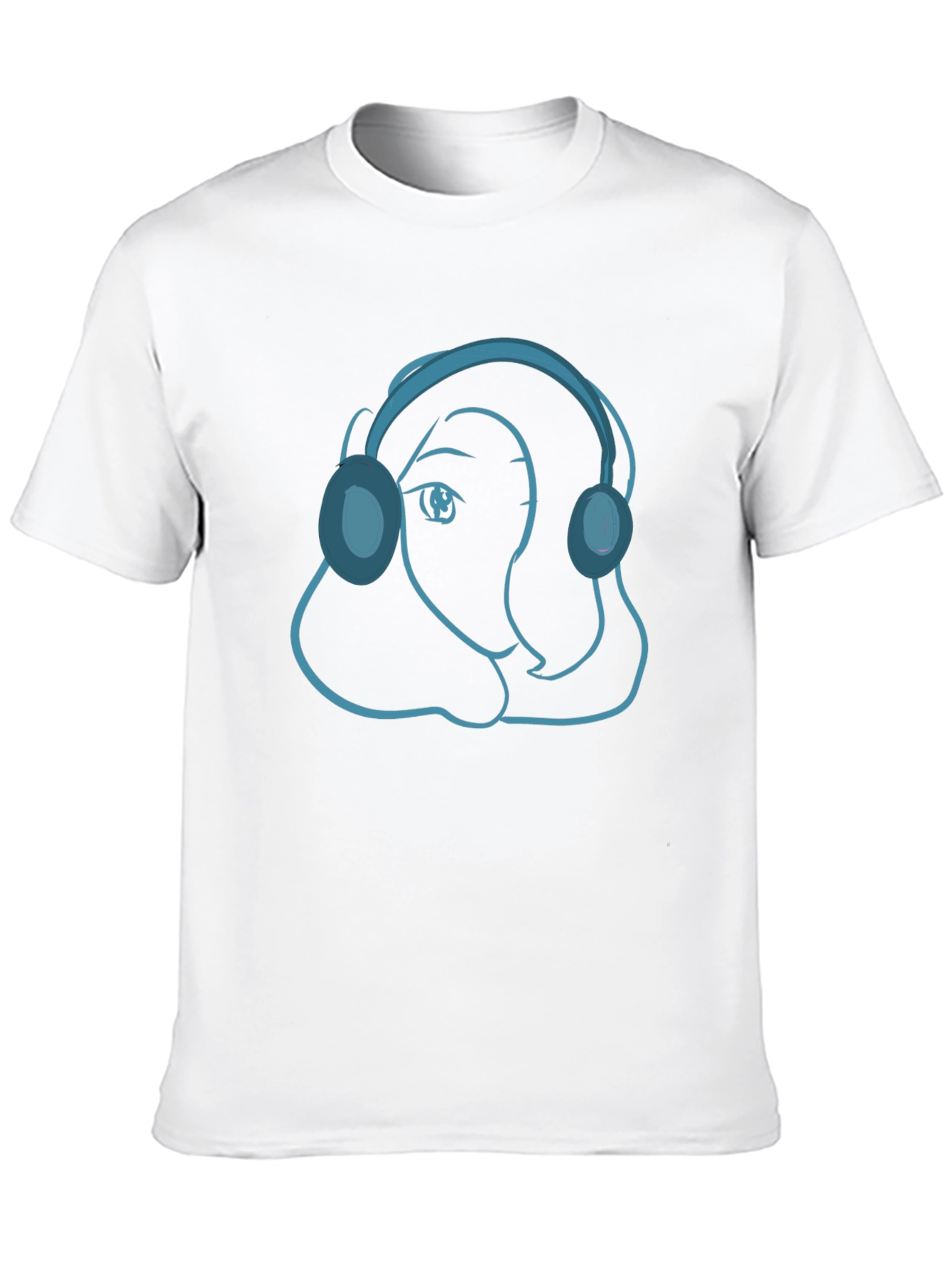 Cool Cartoon Headphone T-Shirt