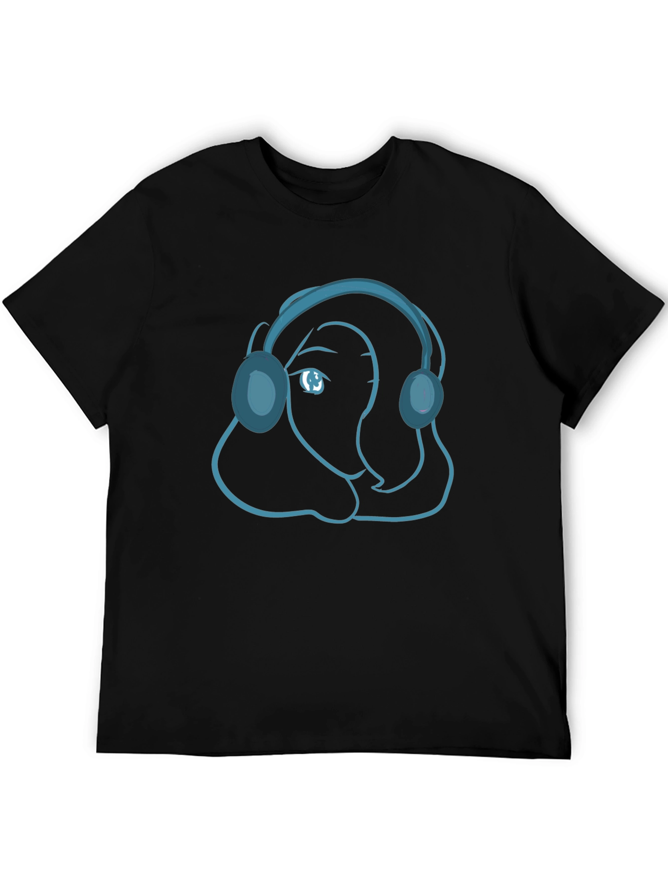 Cool Cartoon Headphone T-Shirt