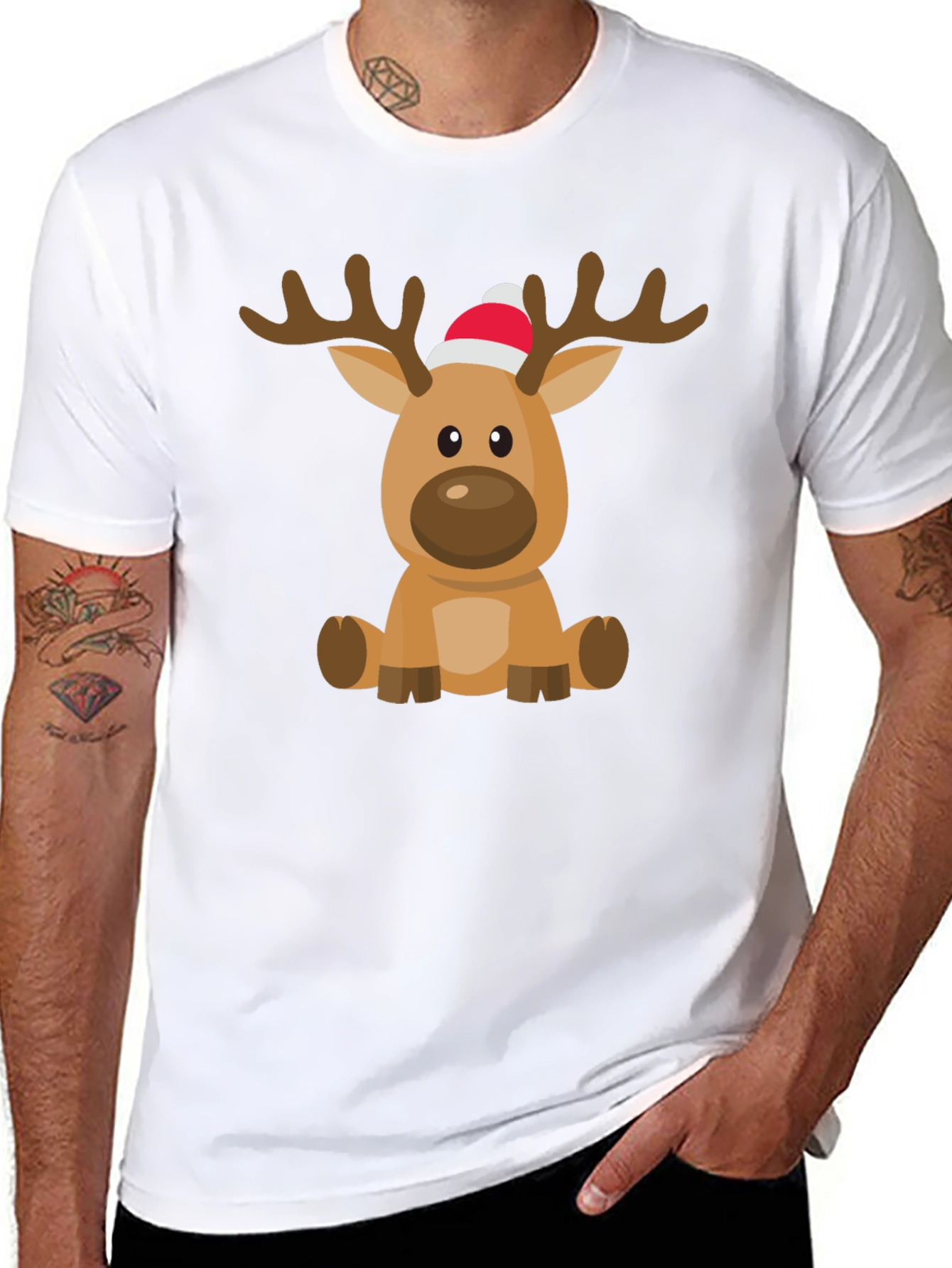 Reindeer Graphic Tee - Holiday Cheer!