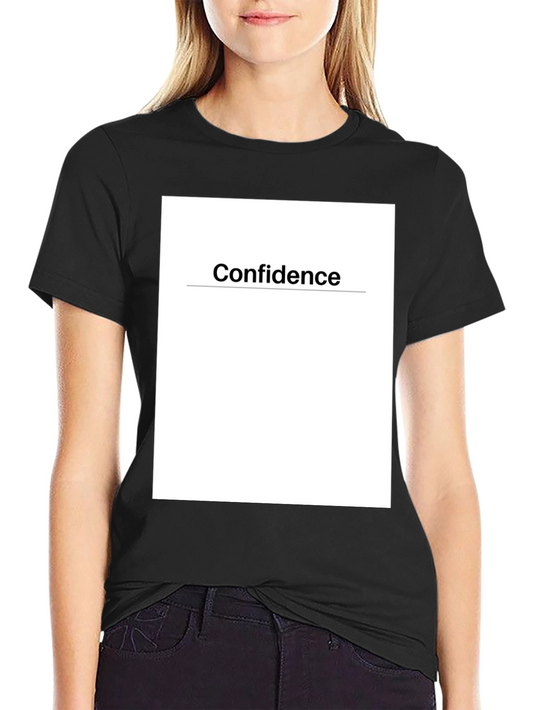 Confidence Graphic Tee - Black Cotton T-Shirt