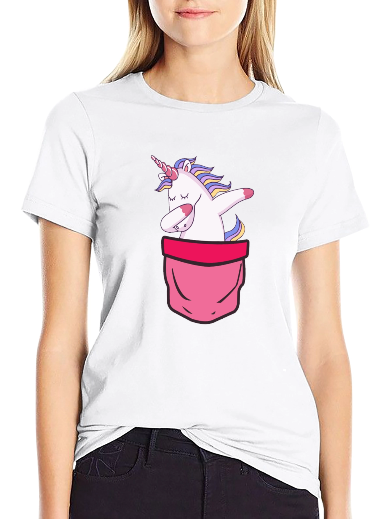 Unicorn Pocket Dab T-Shirt