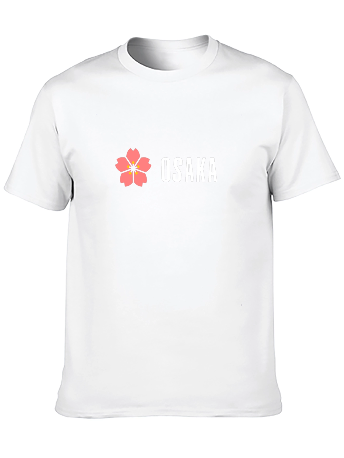 Osaka Flower Graphic Black T-Shirt