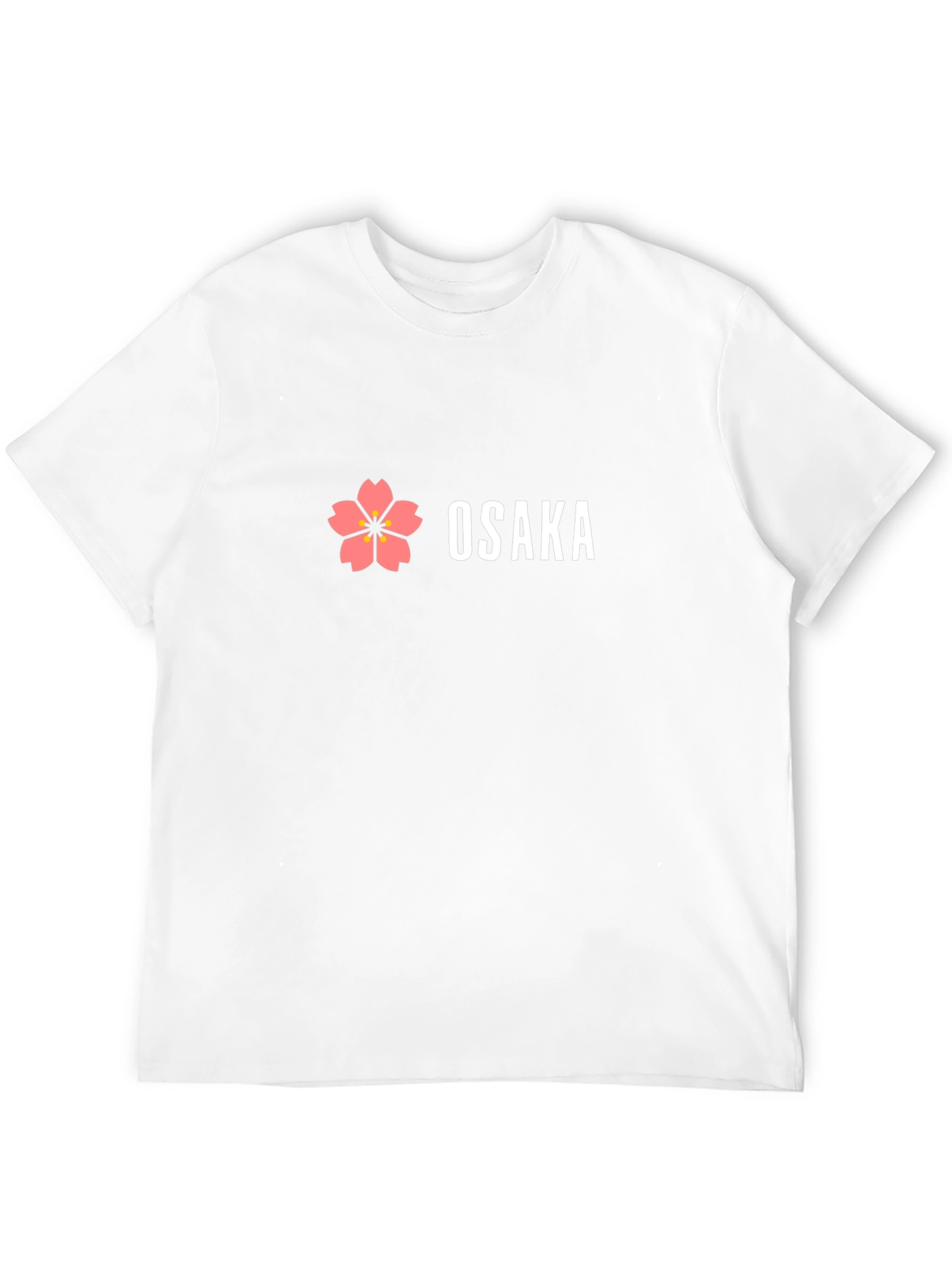 Osaka Flower Graphic Black T-Shirt