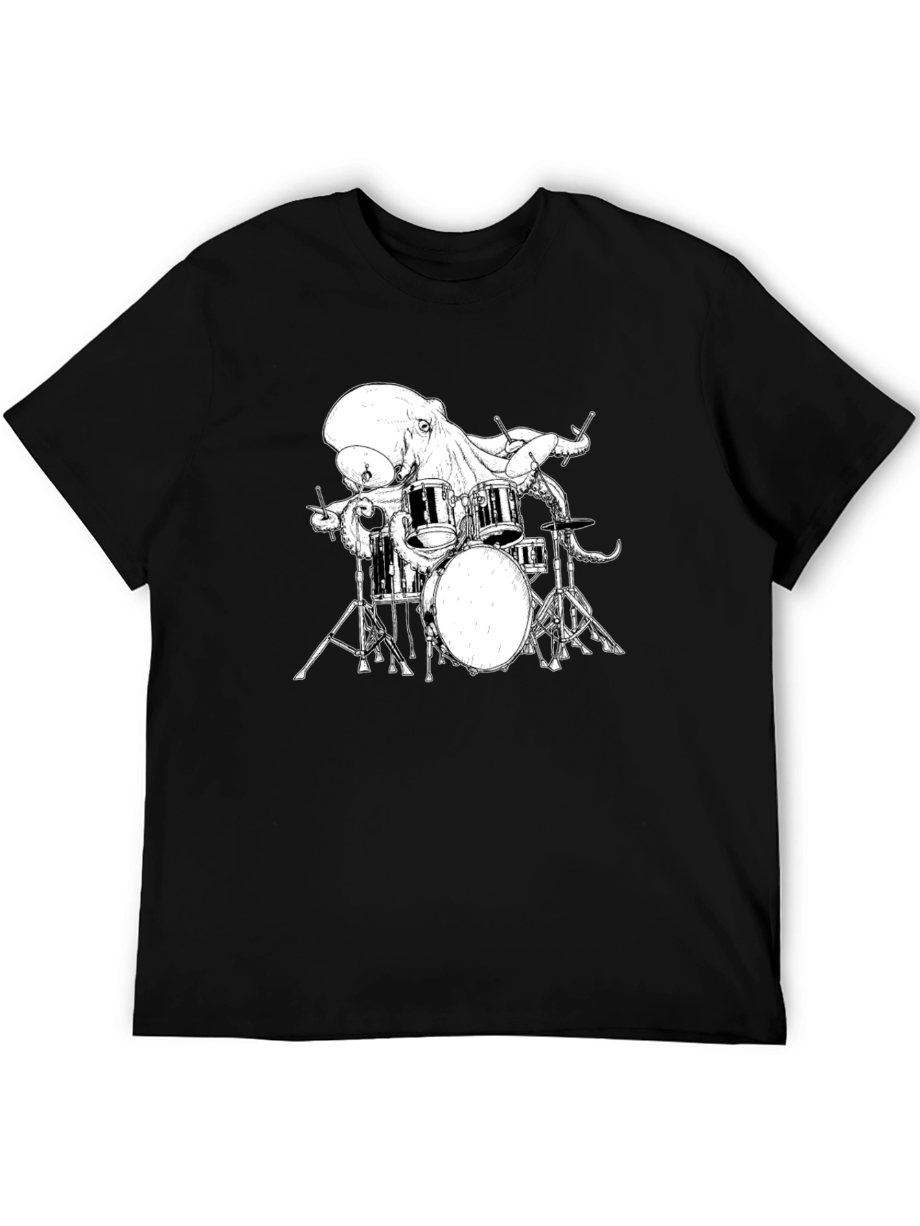 Octopus Drummer Graphic T-Shirt