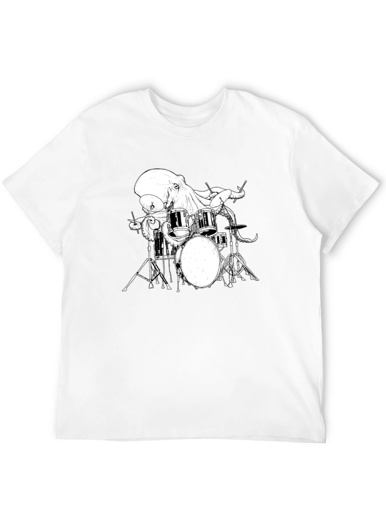 Octopus Drummer Graphic T-Shirt