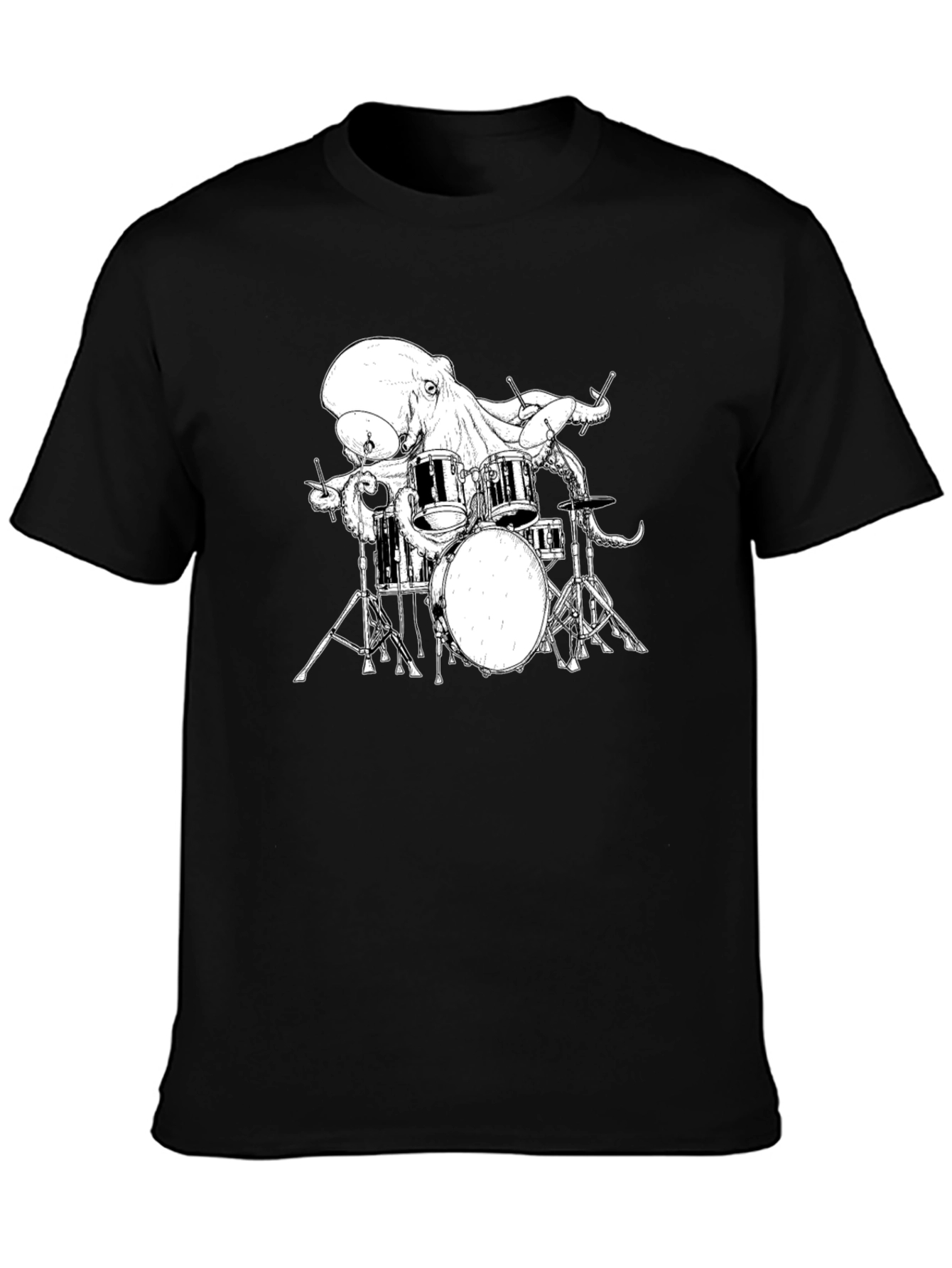 Octopus Drummer Graphic T-Shirt