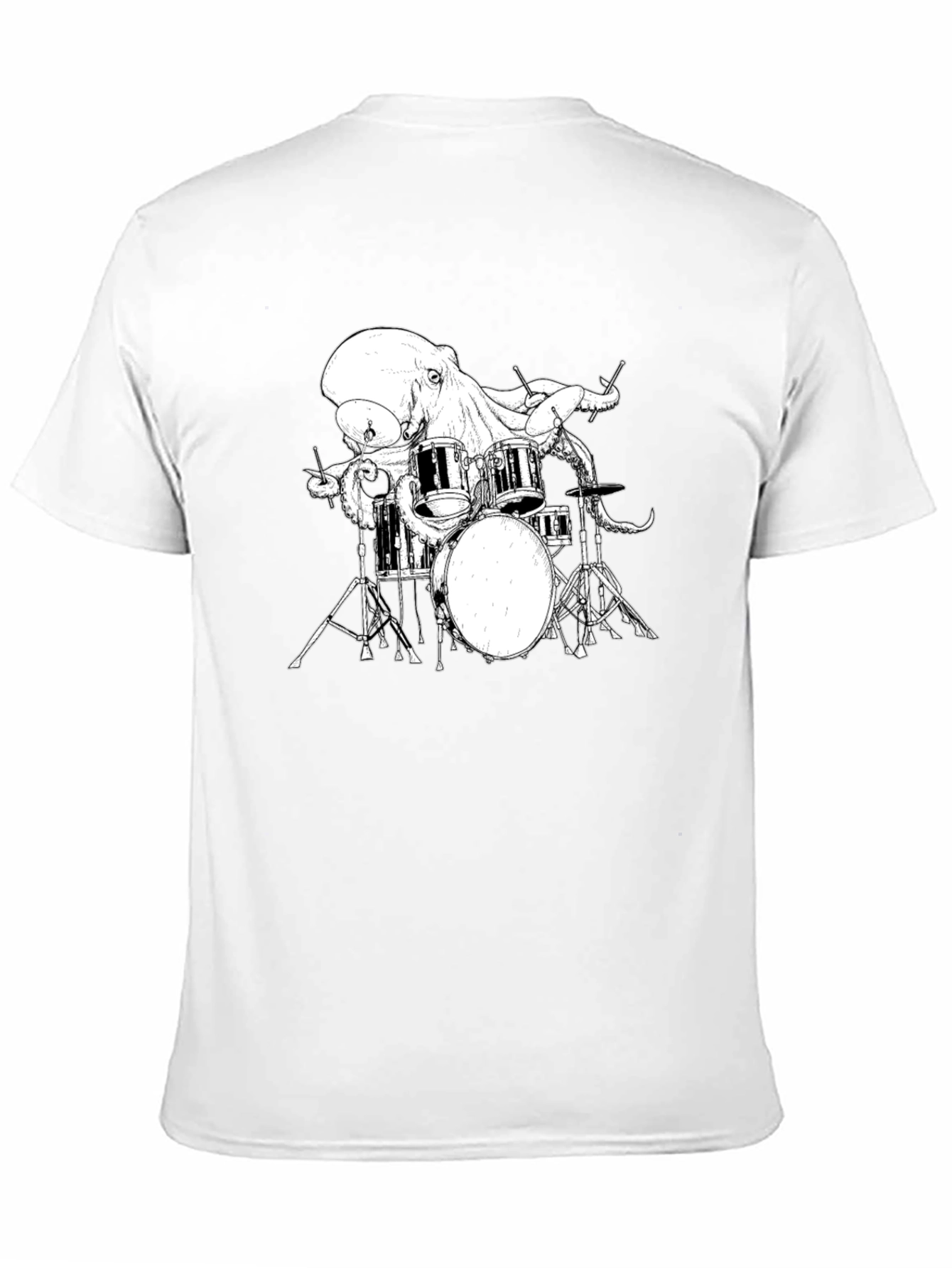 Octopus Drummer Graphic T-Shirt